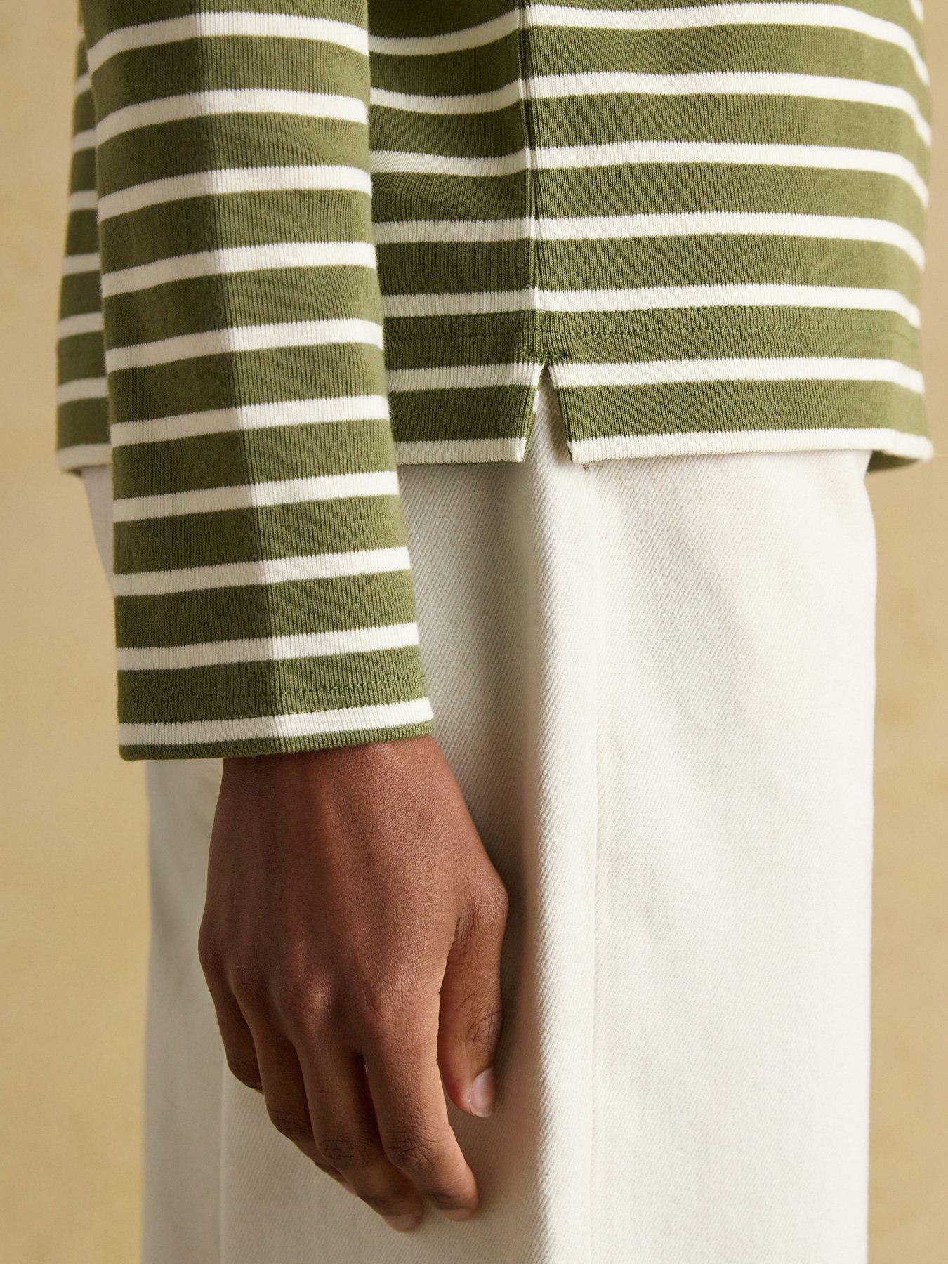 Image 4 of 5 of Joules Boat Neck Breton Top - Green