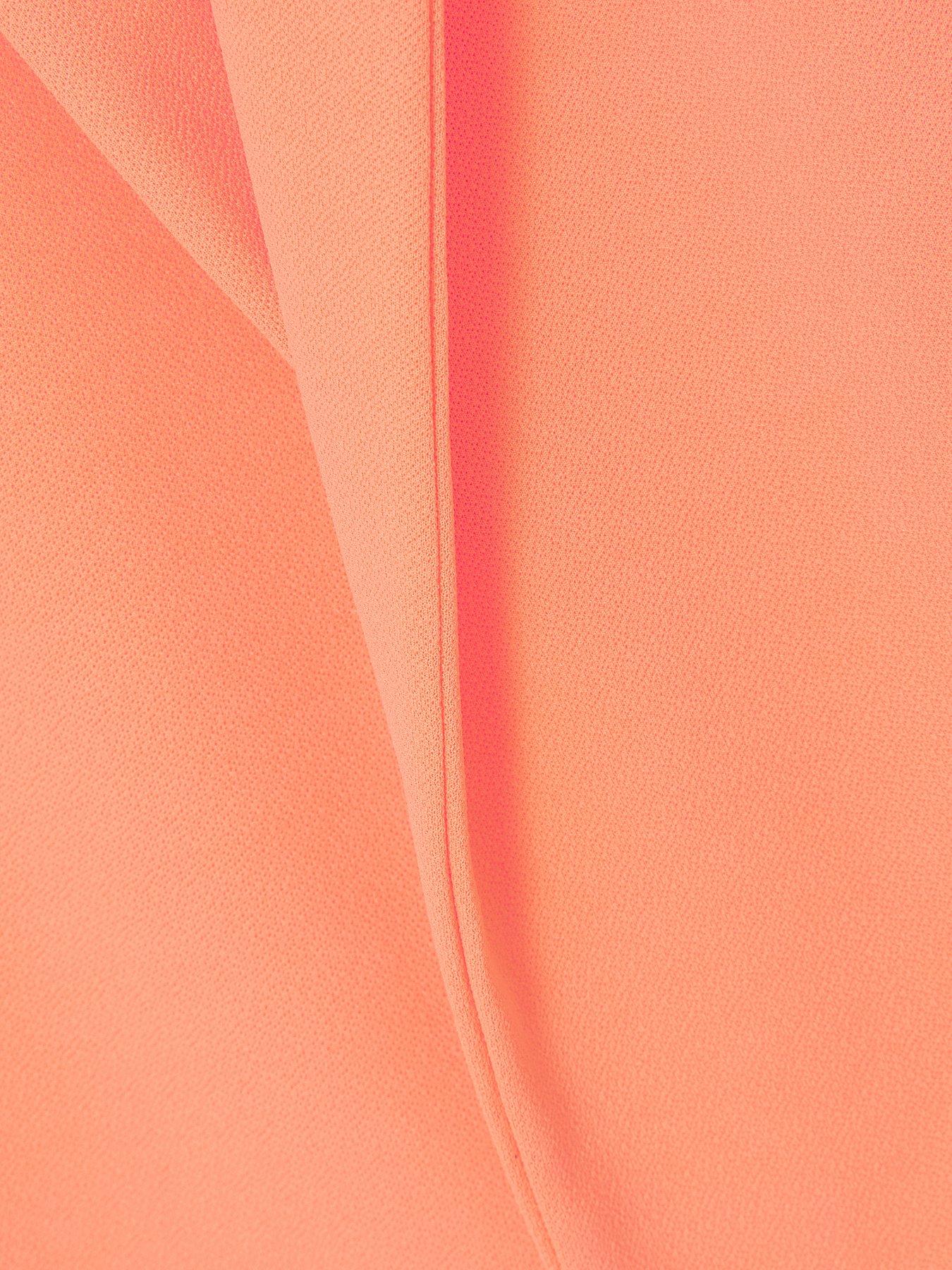 Image 4 of 6 of Quiz Petite Coral Ruched Sleeve Blazer