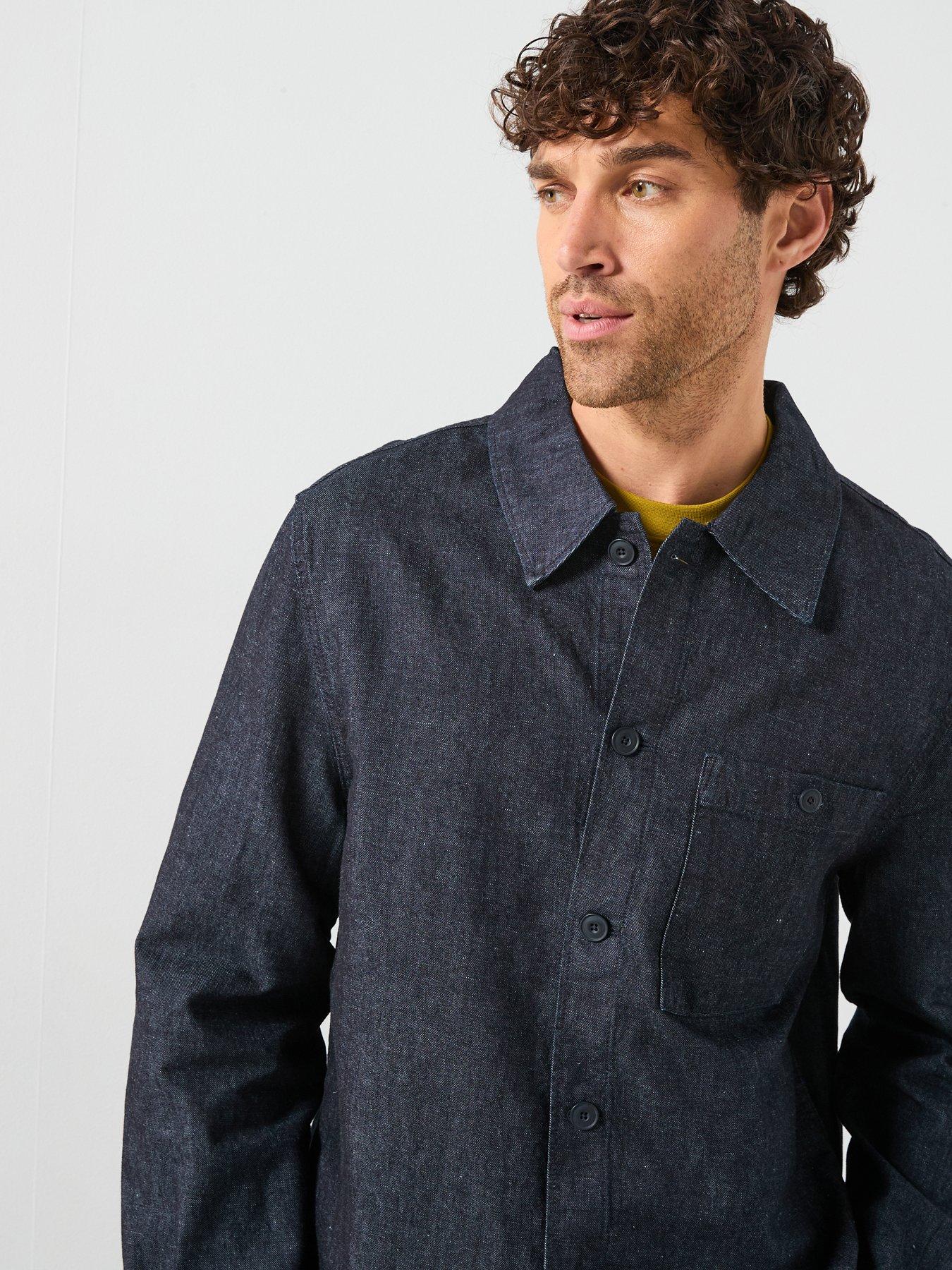 Image 5 of 6 of Mango Electra Rinse Wash Denim Shirt - Dark Wash