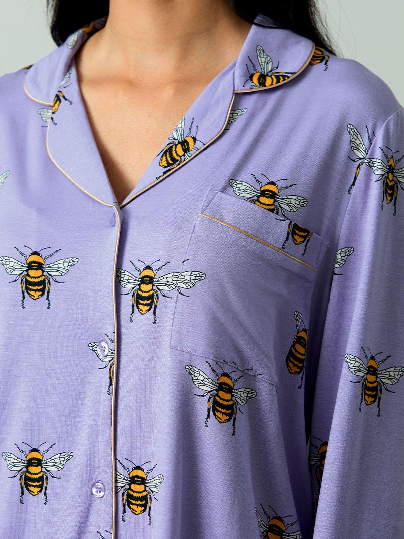 Image 6 of 6 of CHELSEA PEERS Classic Long Button Up Set - Lilac