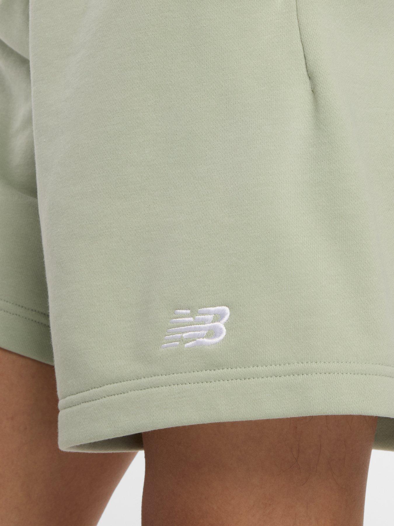 Image 6 of 6 of New Balance Sport Essentials French Terry Shorts - Green