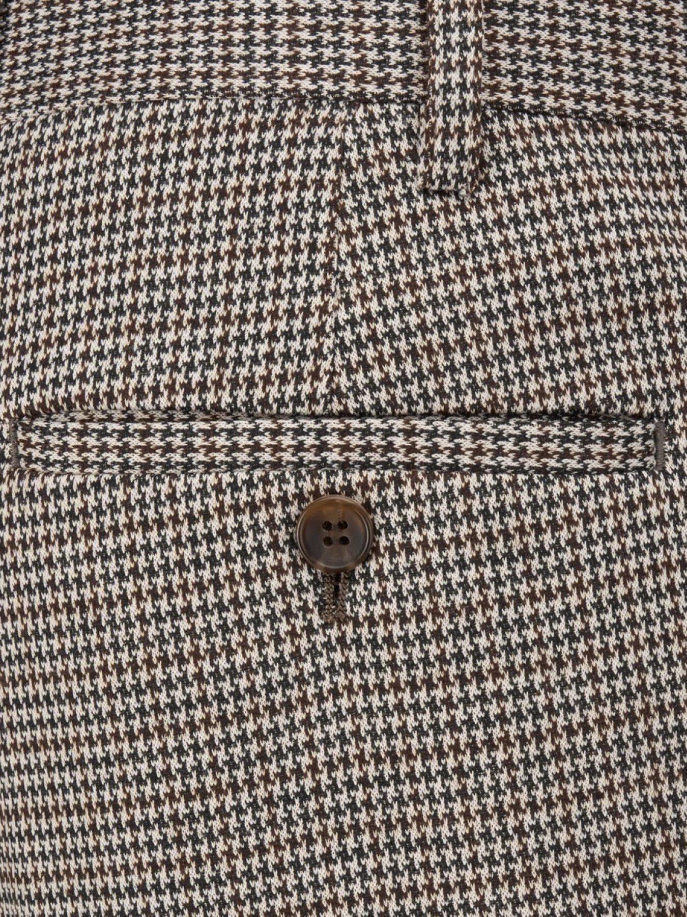  image of skopes-tapered-cannon-houndstooth-suit-trousers-brown