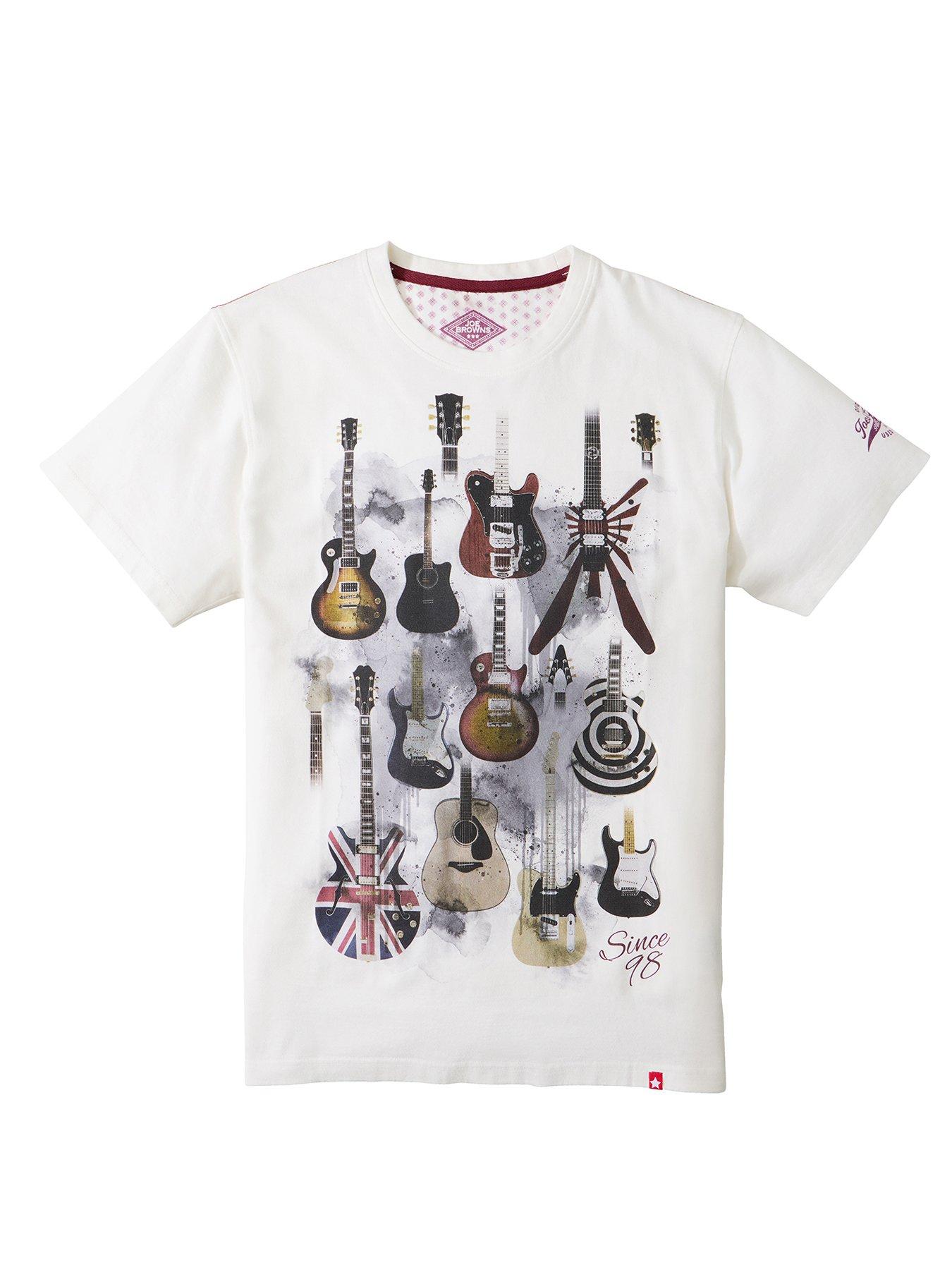  image of joe-browns-guitar-graphic-t-shirt-white