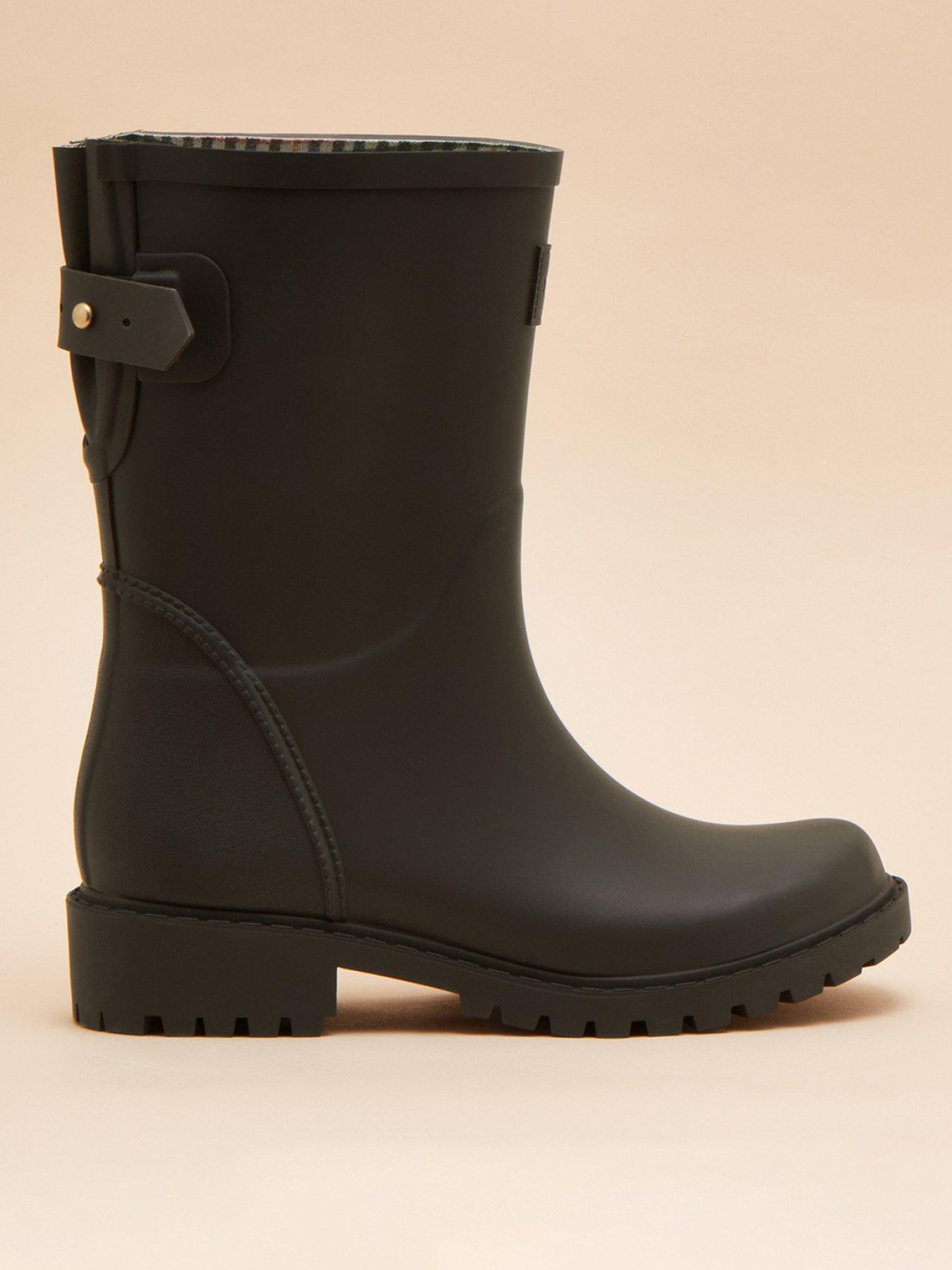 undefined Adjustable Mid Calf Wellies - Brown