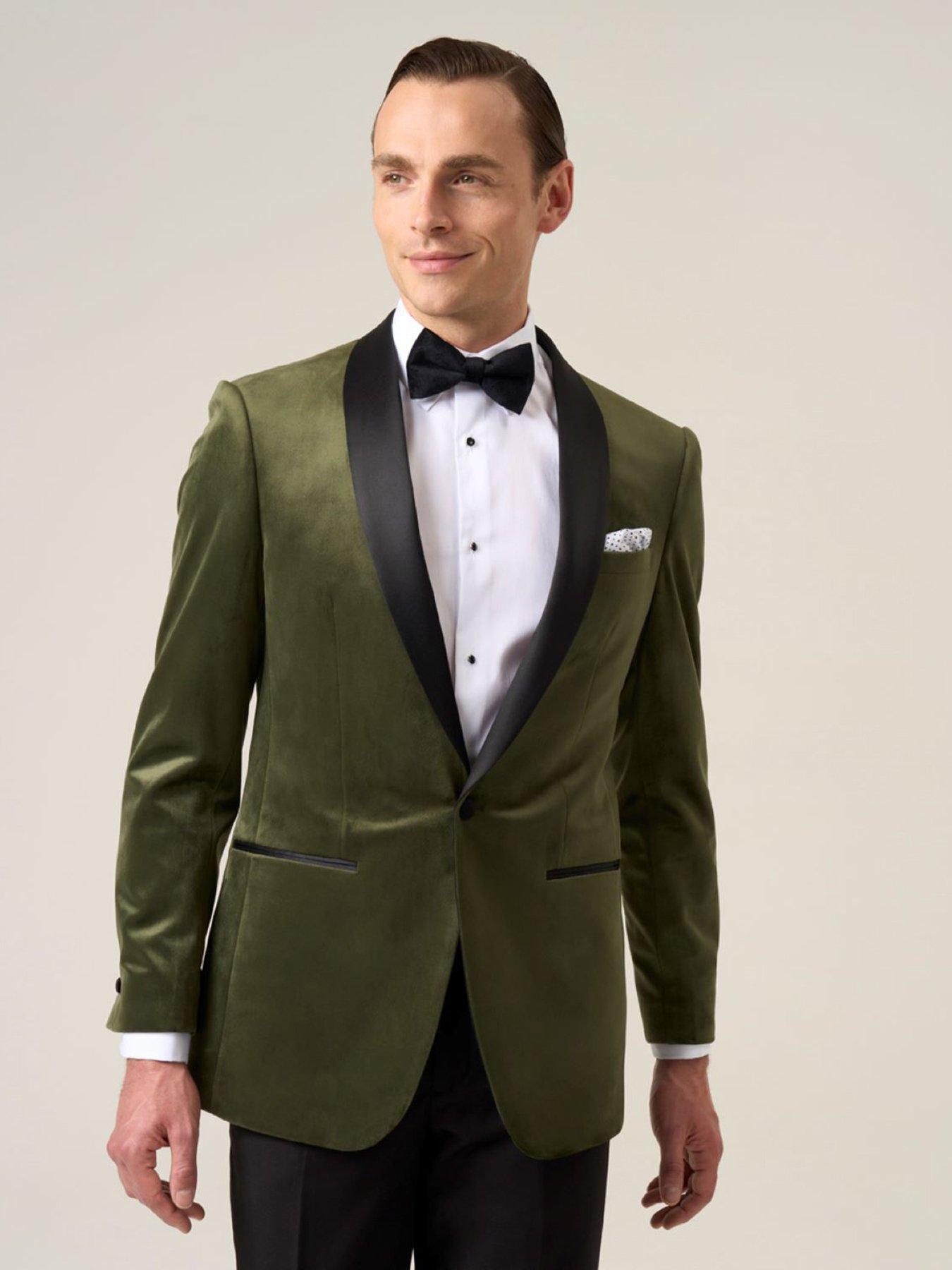 Image 1 of 6 of Skopes Tailored Fit Paso Suit Jacket - Green