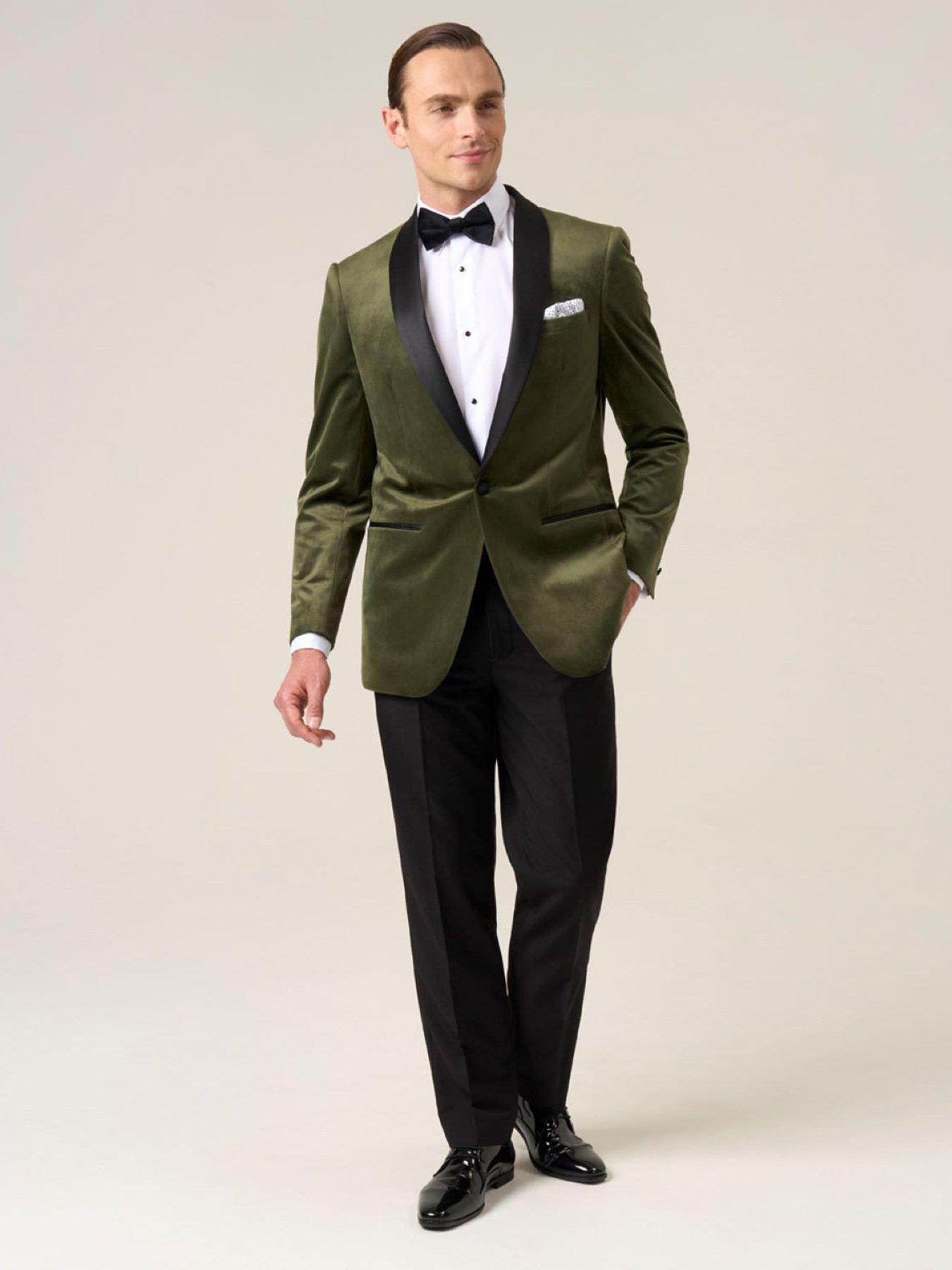  image of skopes-tailored-fit-paso-suit-jacket-green