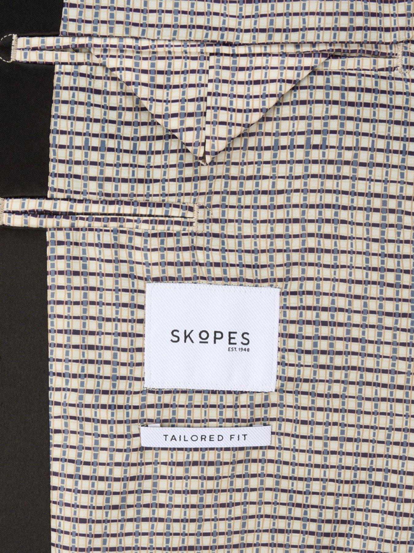  image of skopes-tailored-fit-paso-suit-jacket-green