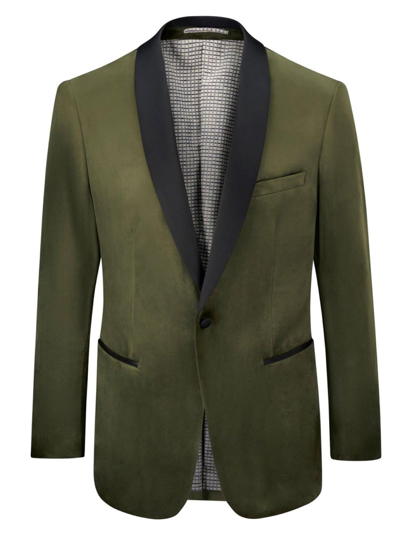  image of skopes-tailored-fit-paso-suit-jacket-green