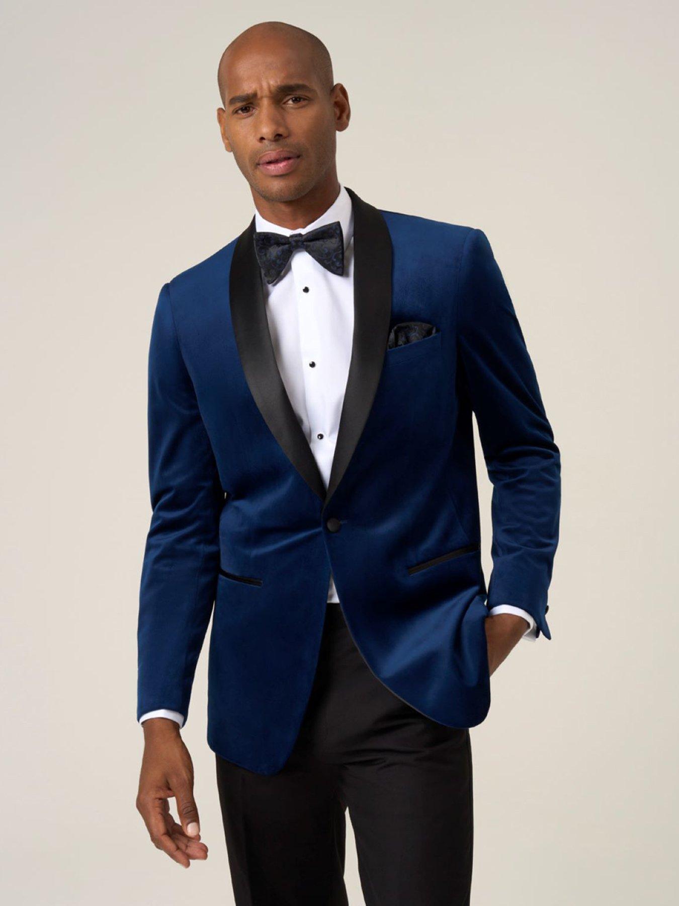 Image 1 of 6 of Skopes Tailored Fit Paso Suit Jacket - Blue