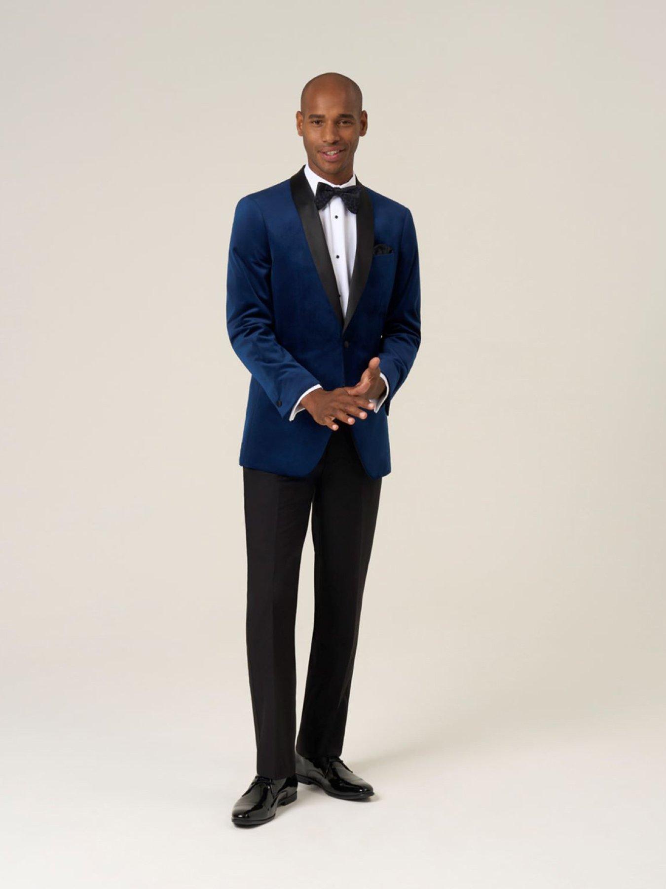 Image 3 of 6 of Skopes Tailored Fit Paso Suit Jacket - Blue