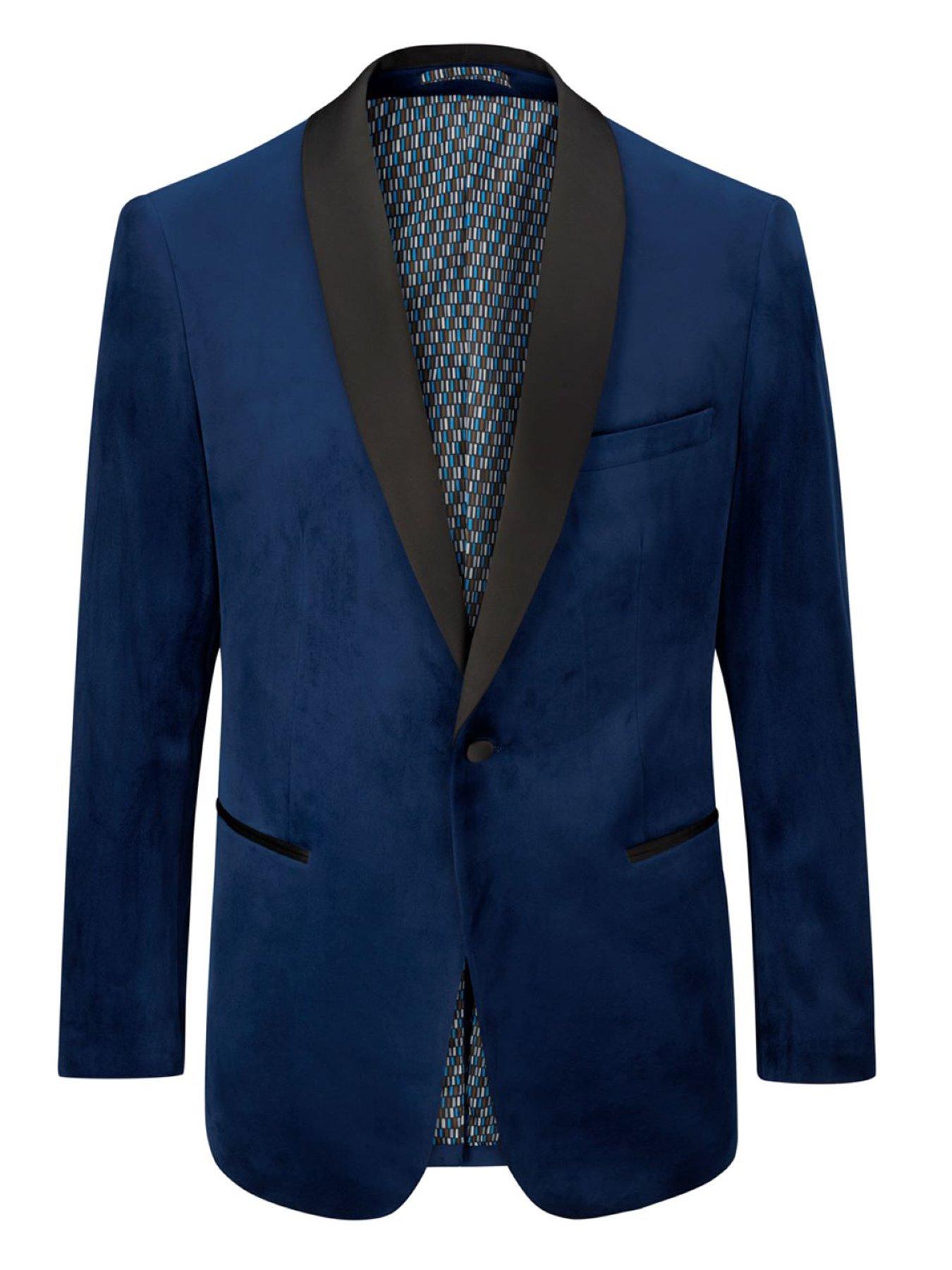  image of skopes-tailored-fit-paso-suit-jacket-blue