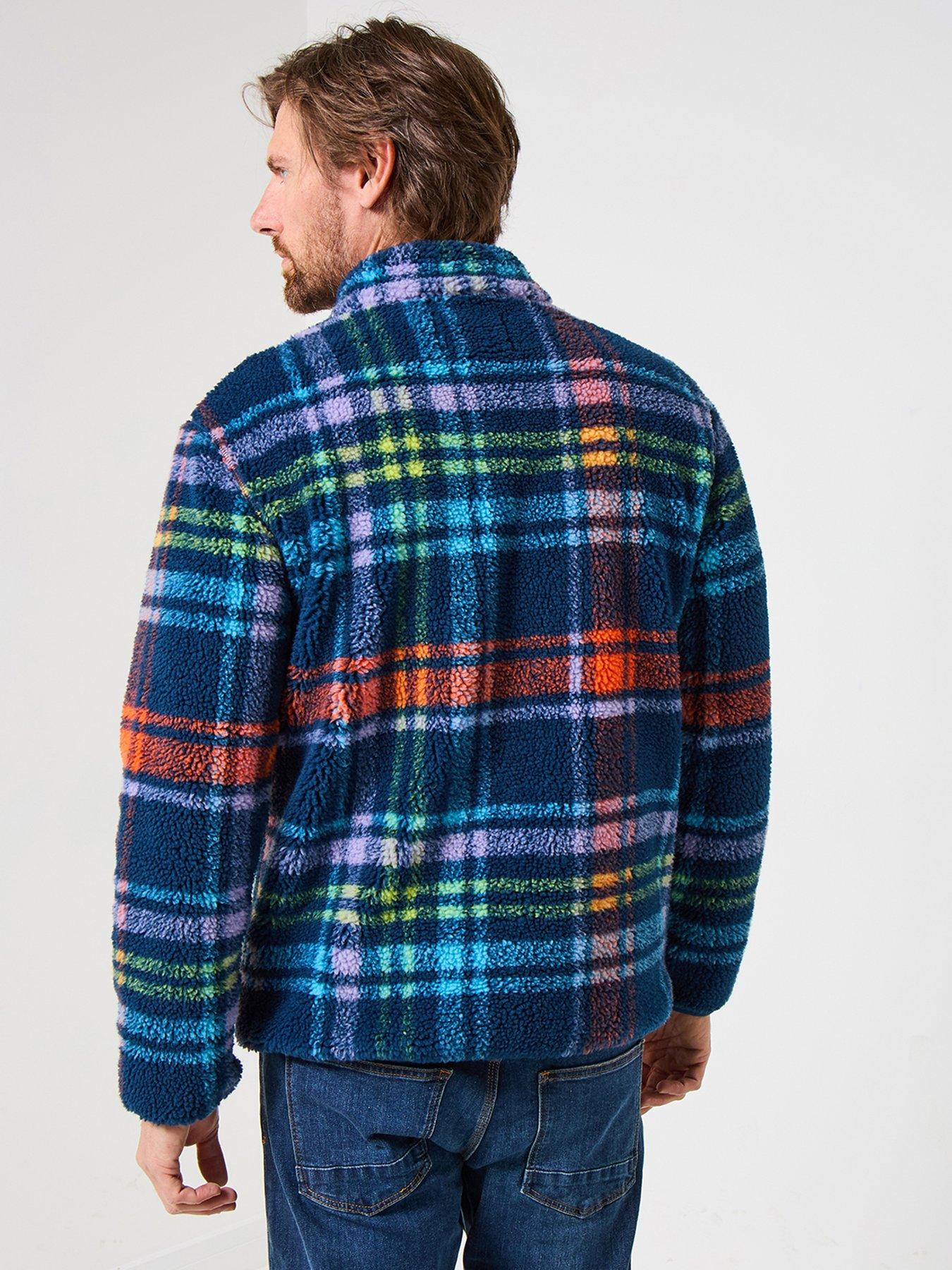 Image 3 of 6 of Joe Browns Check Funnel Fleece 1/4 Zip Sweat - Multi