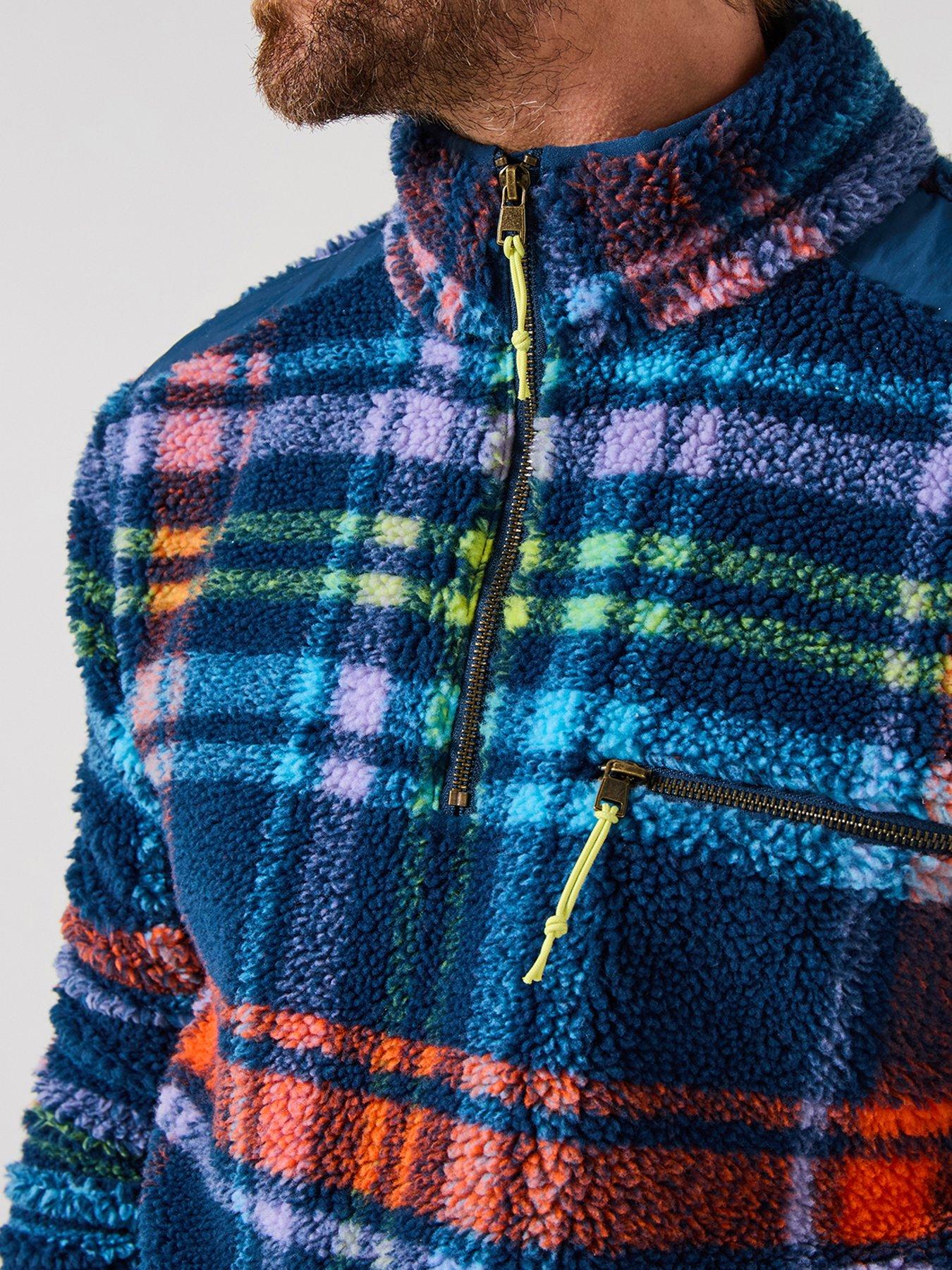Image 5 of 6 of Joe Browns Check Funnel Fleece 1/4 Zip Sweat - Multi