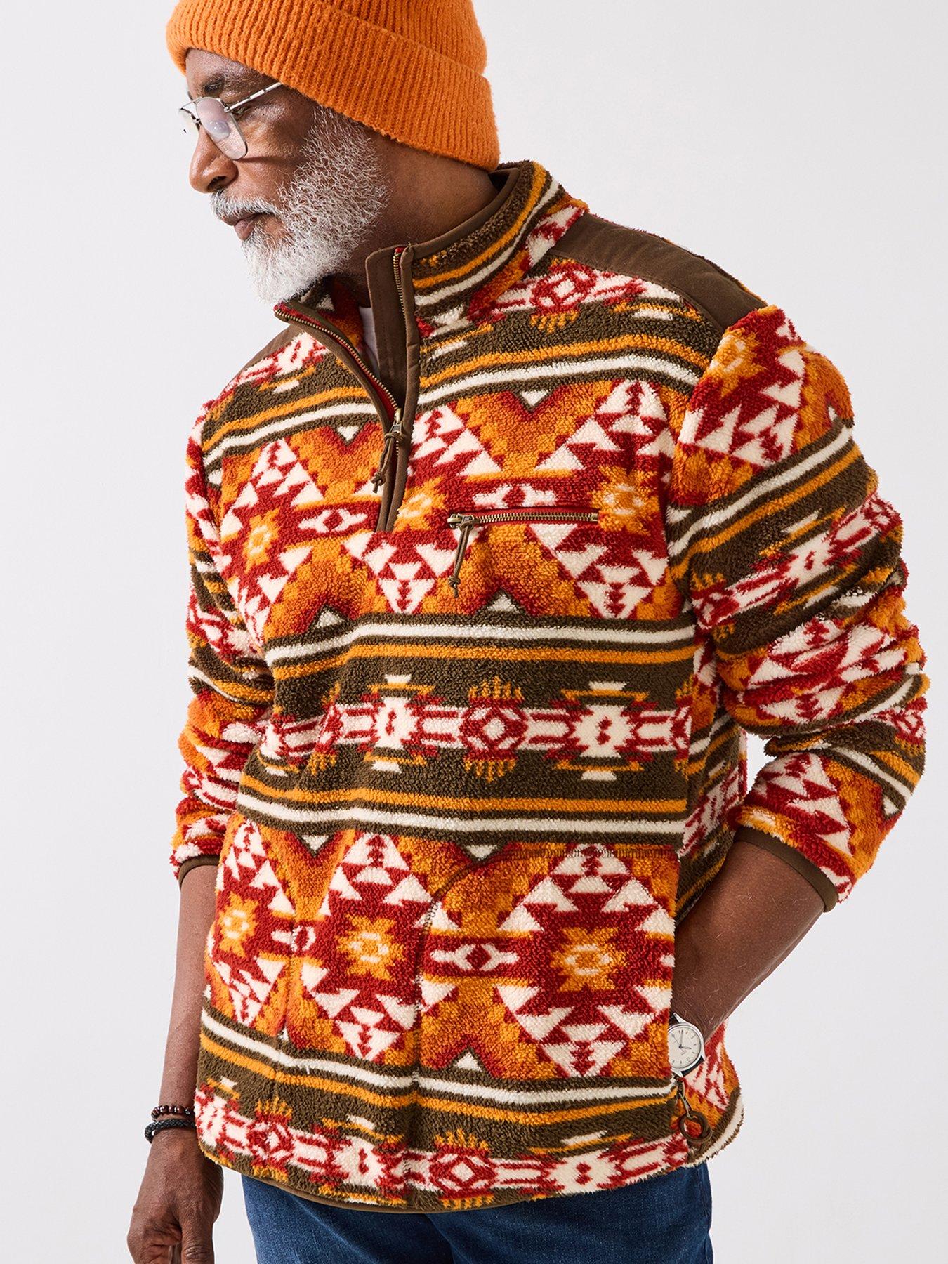Image 1 of 5 of Joe Browns Cozy Funnel Fleece 1/4 Zip Sweat - Multi