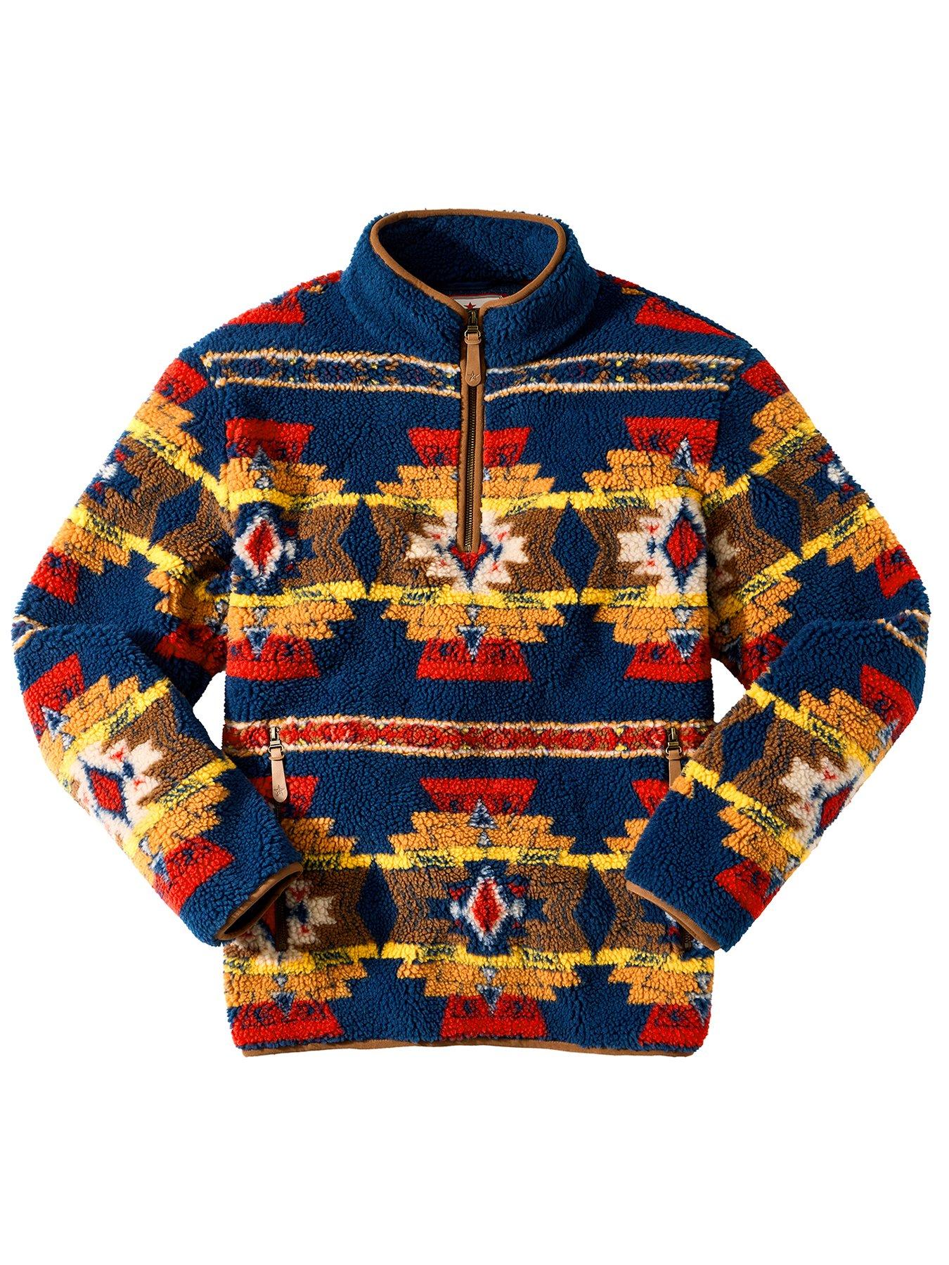 Image 6 of 6 of Joe Browns Patterned Borg Jacket - Navy