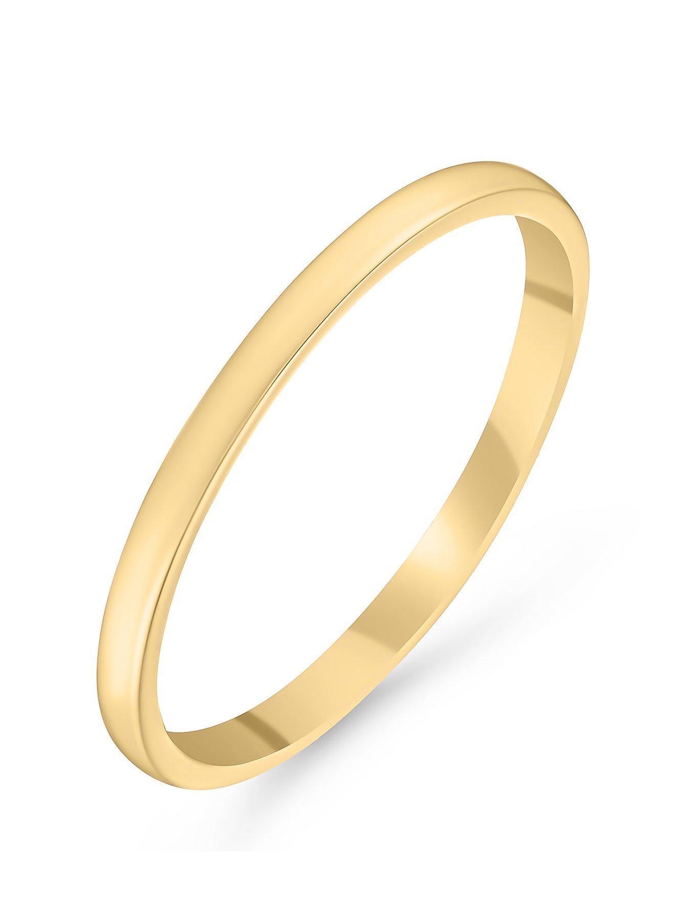 Image 1 of 4 of Beaverbrooks 18Ct Gold 15Mm Wedding Ring