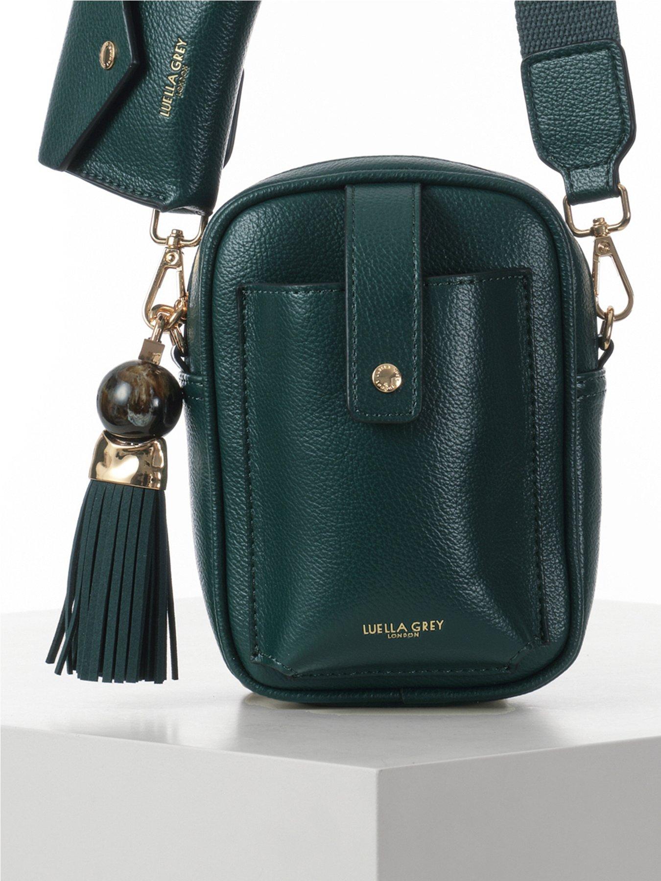 Image 2 of 5 of Luella Grey Elise Peacock Portrait Crossbody - Blue