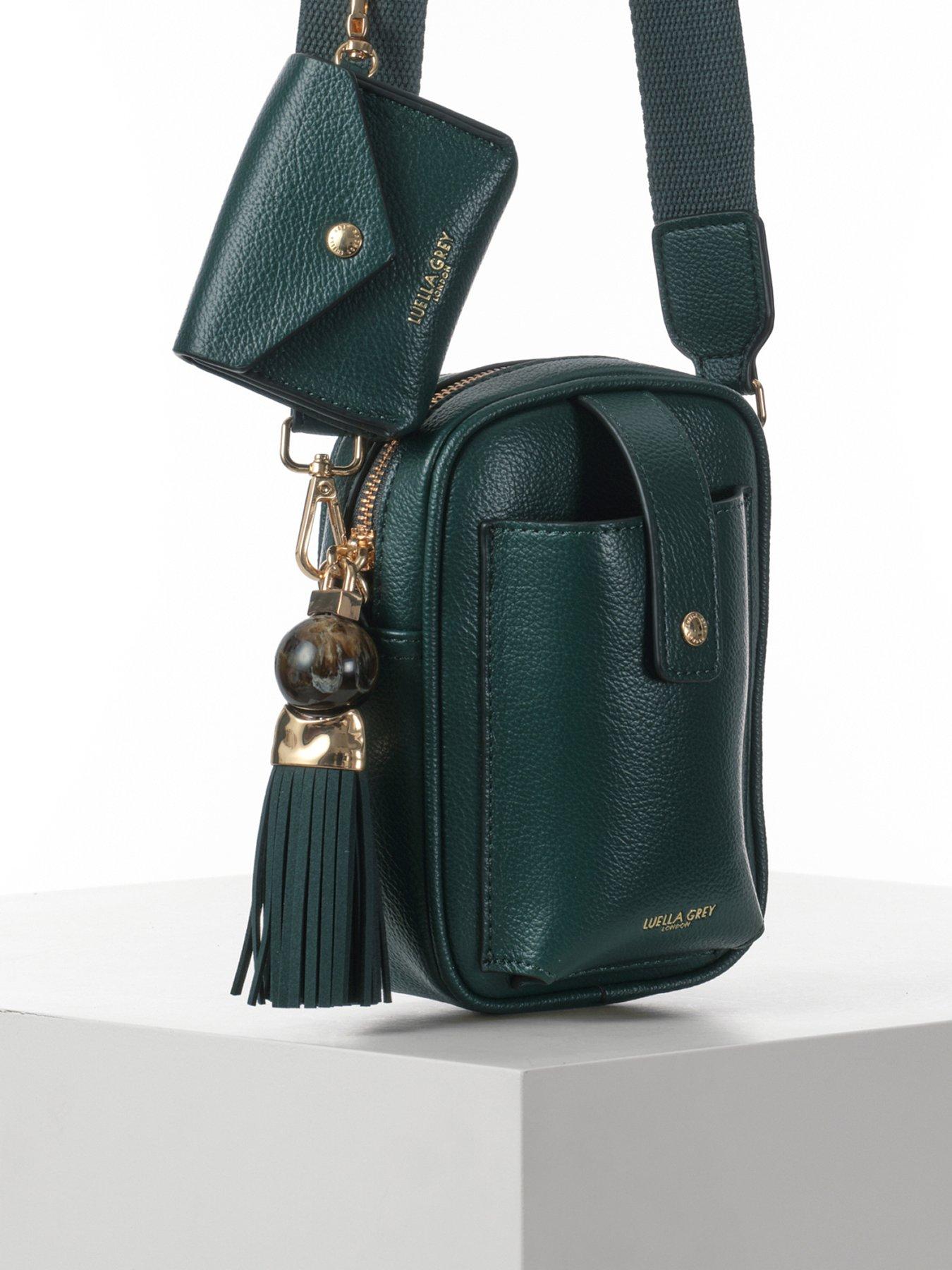 Image 3 of 5 of Luella Grey Elise Peacock Portrait Crossbody - Blue