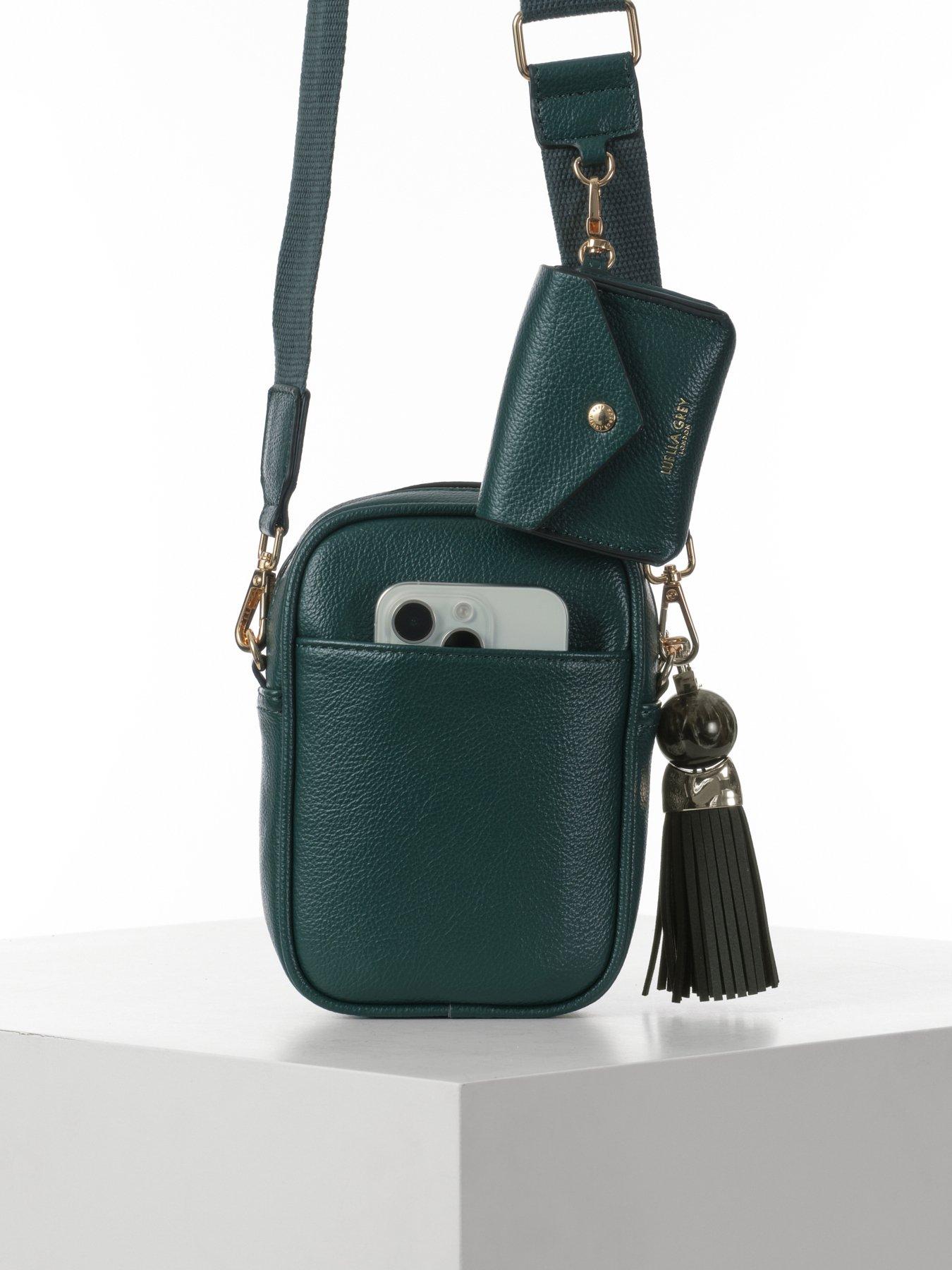 Image 5 of 5 of Luella Grey Elise Peacock Portrait Crossbody - Blue