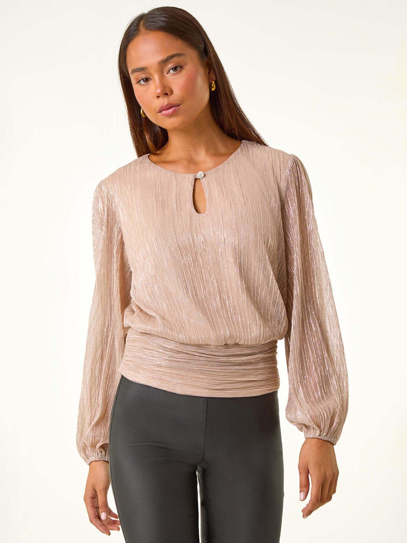 roman-petite-crinkle-keyhole-shimmer-top-light-pink