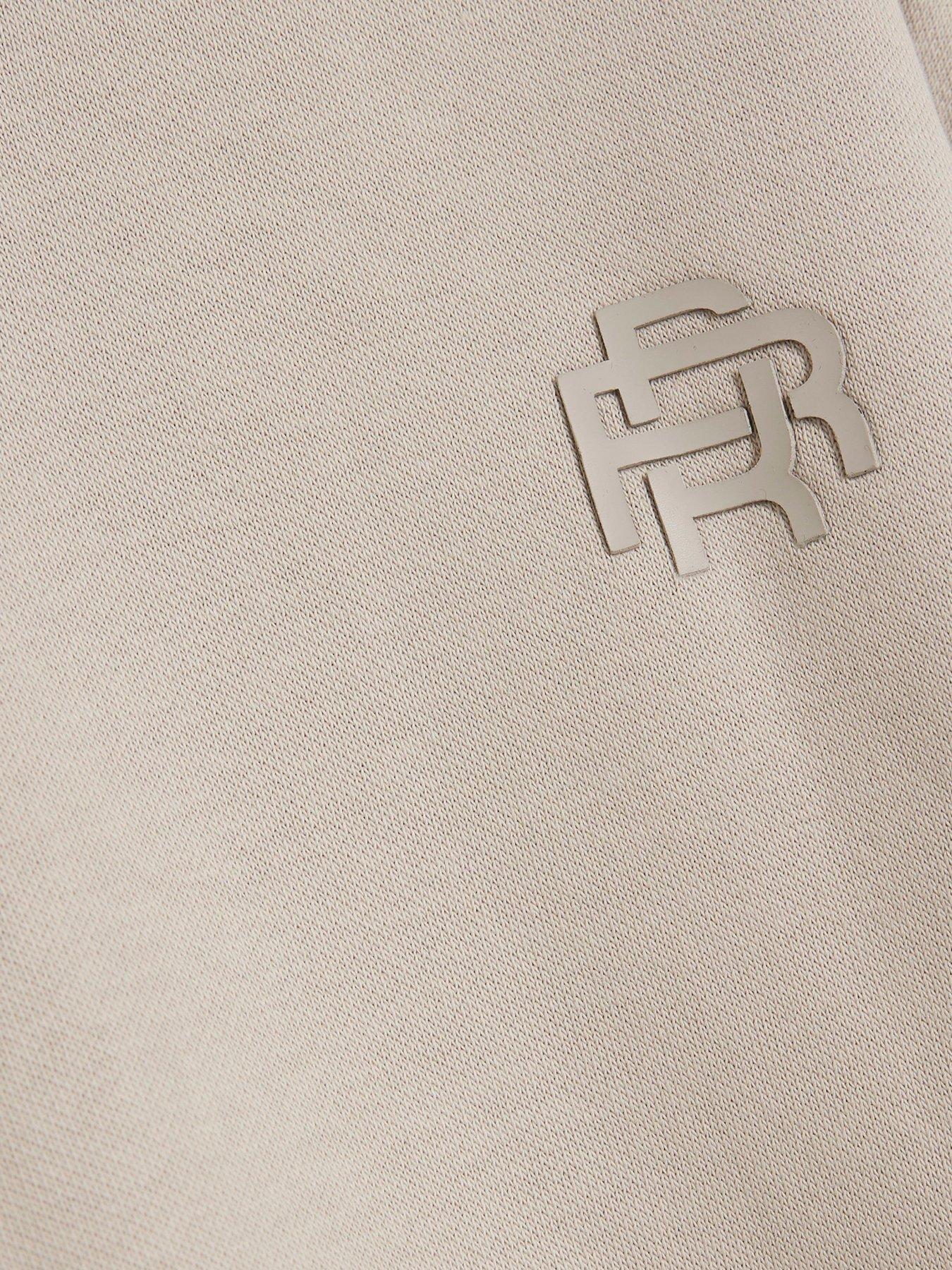 Image 5 of 5 of River Island Mini Boys RR Hoodie And Joggers Set - Beige