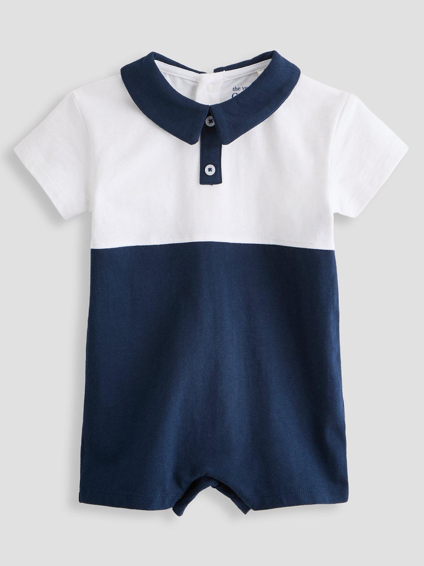 front image of the-very-collection-colour-block-collared-romper-suit-nbsp--navy