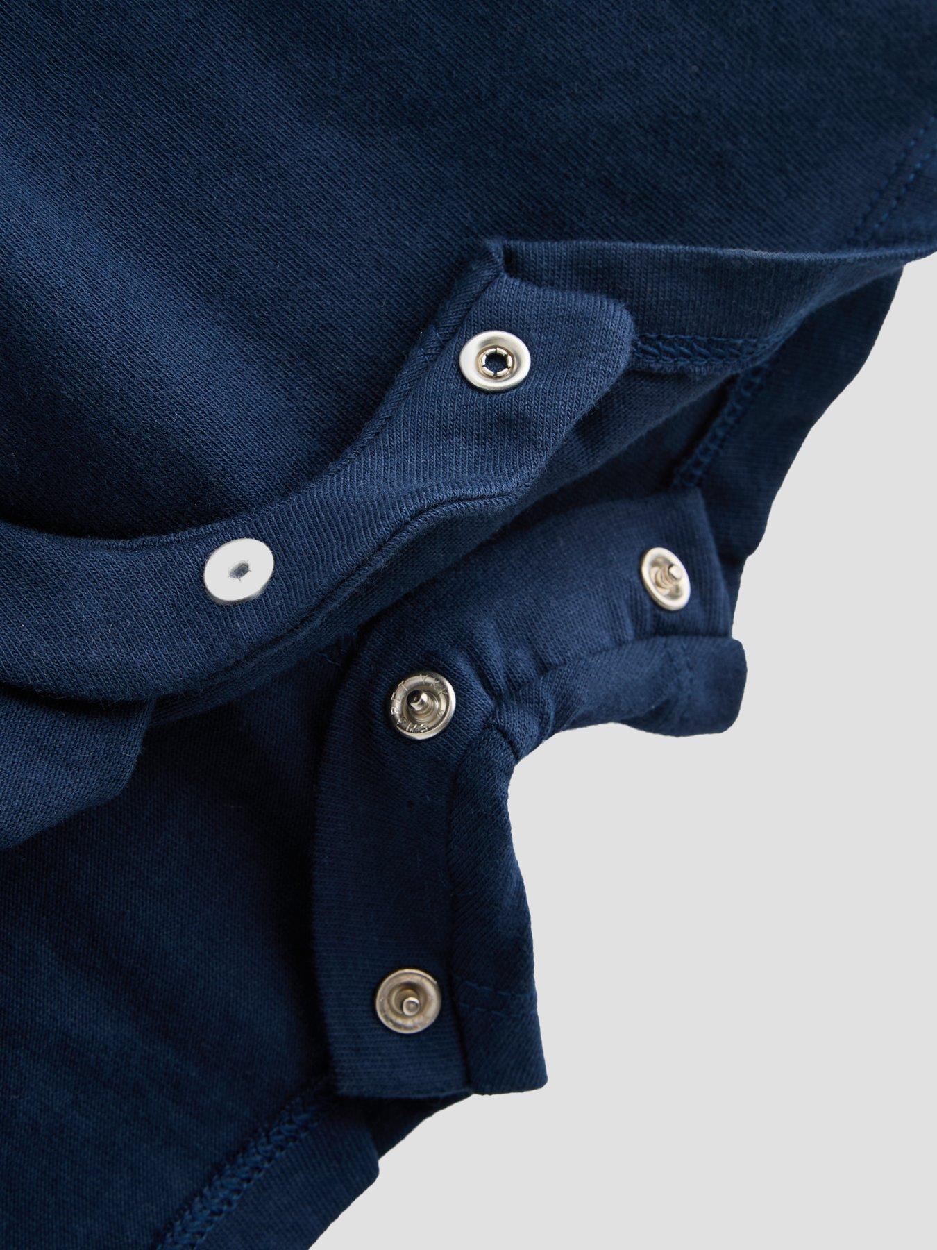  image of the-very-collection-colour-block-collared-romper-suit-nbsp--navy