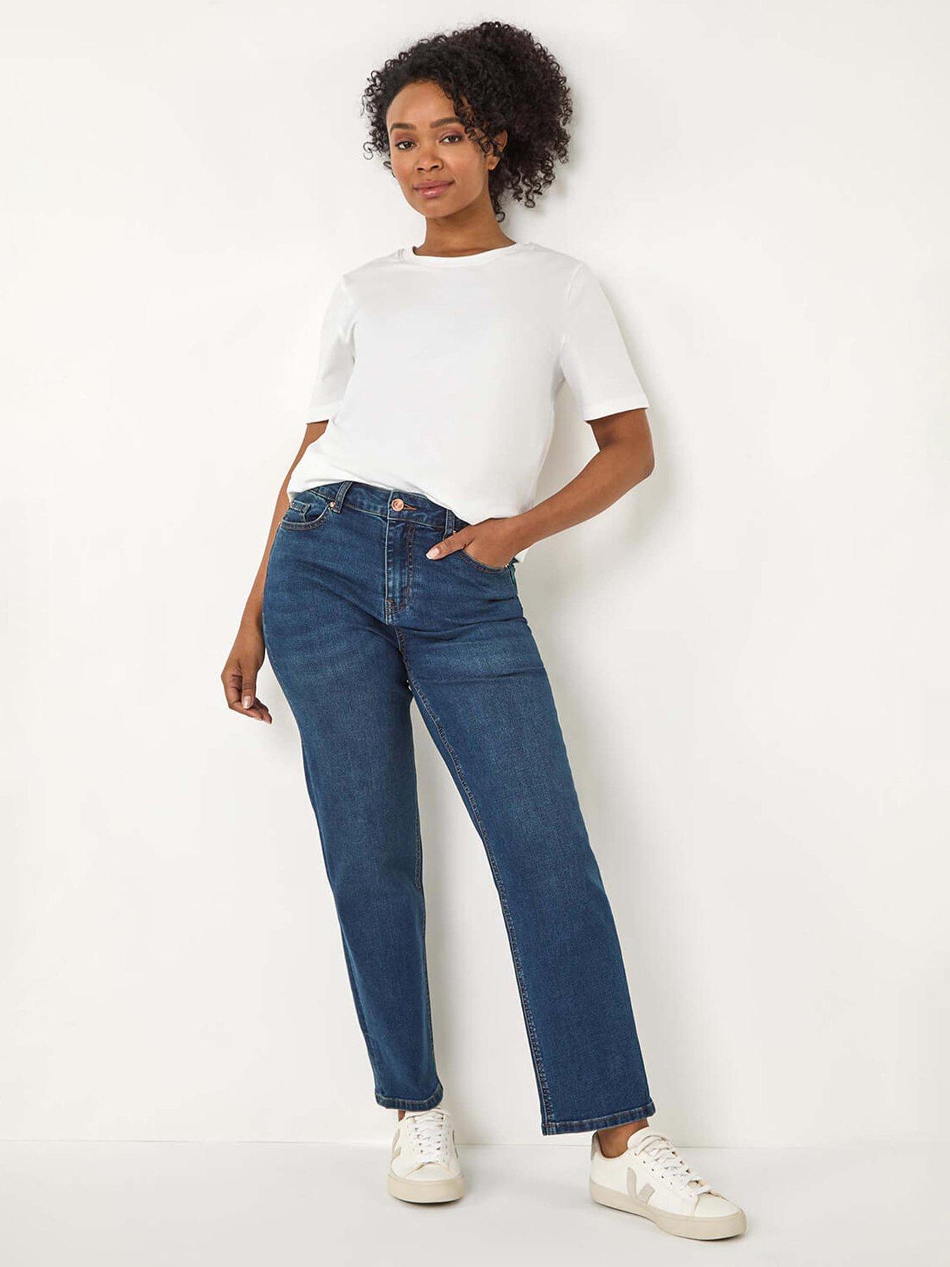 Image 3 of 5 of Roman Petite Stretch Straight Leg Jeans - Indigo