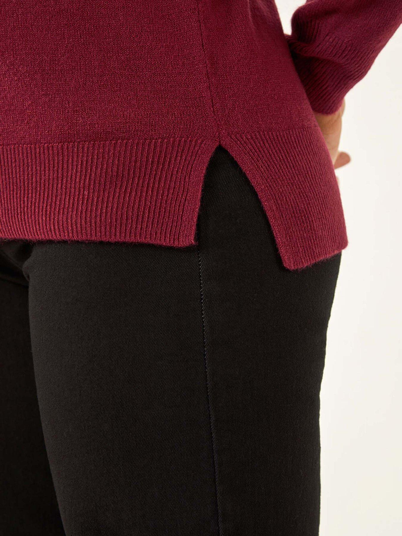 Image 5 of 5 of Roman Plain Soft Crew Neck Jumper - Maroon