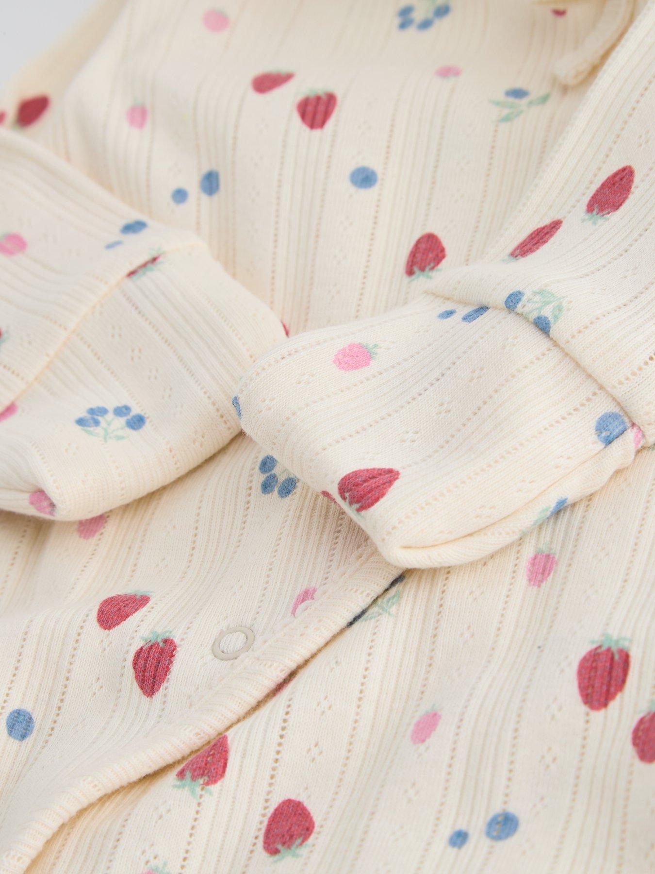 Image 3 of 5 of The Very Collection Pointelle Print Body Suit and Hat Set - Cream