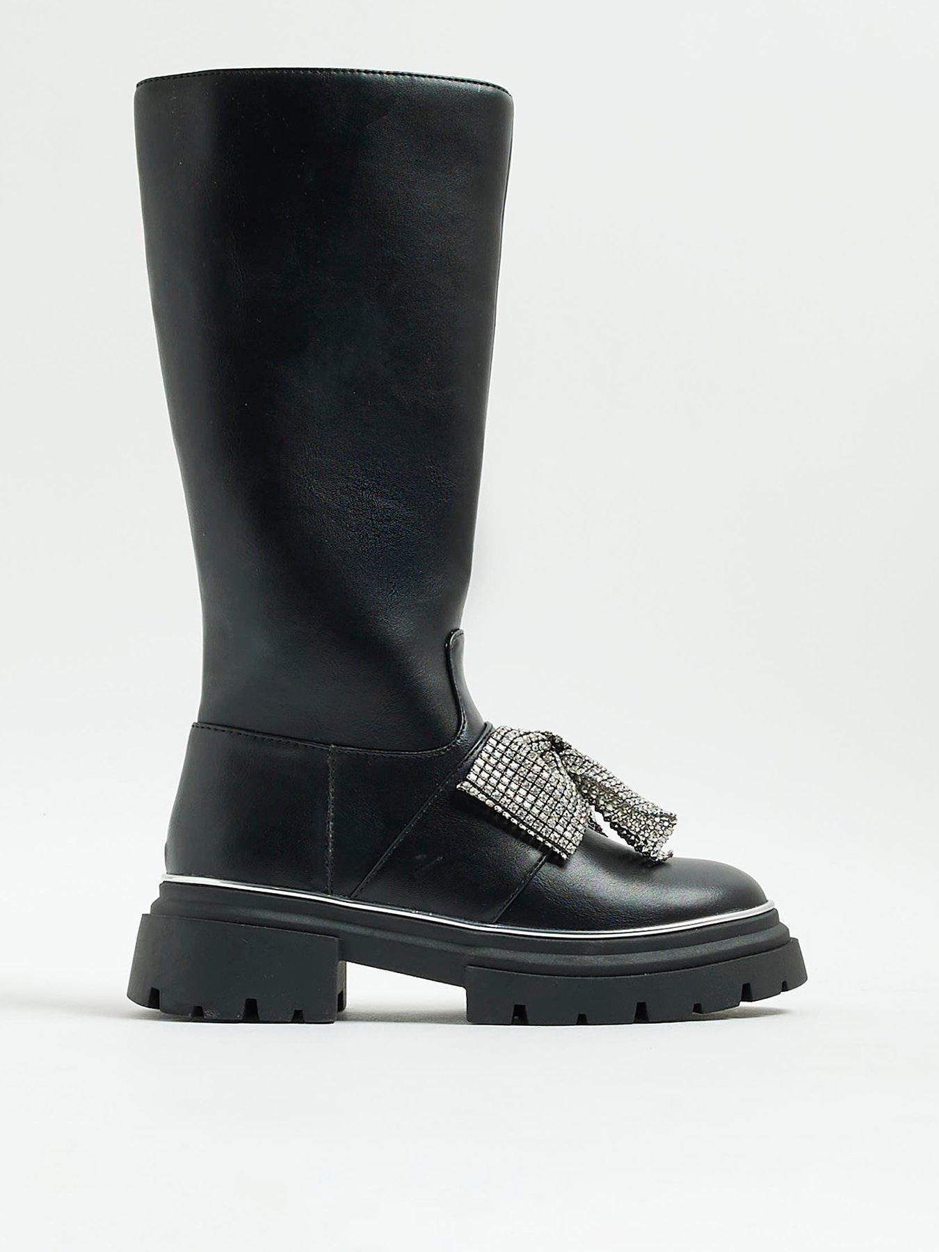 river-island-older-girls-diamante-bow-knee-high-boots-black