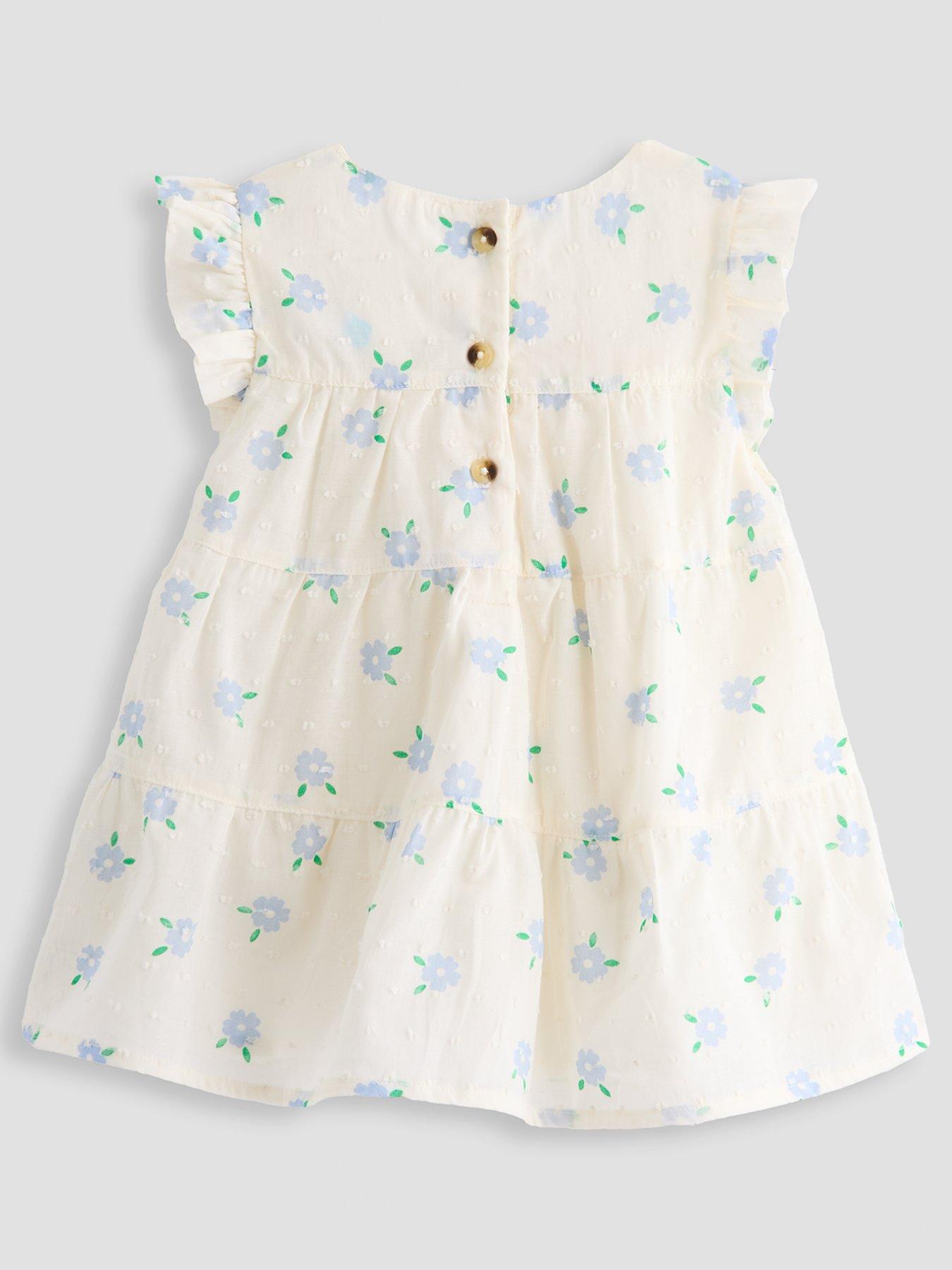 Image 2 of 4 of The Very Collection Tiered Floral Dress - Cream