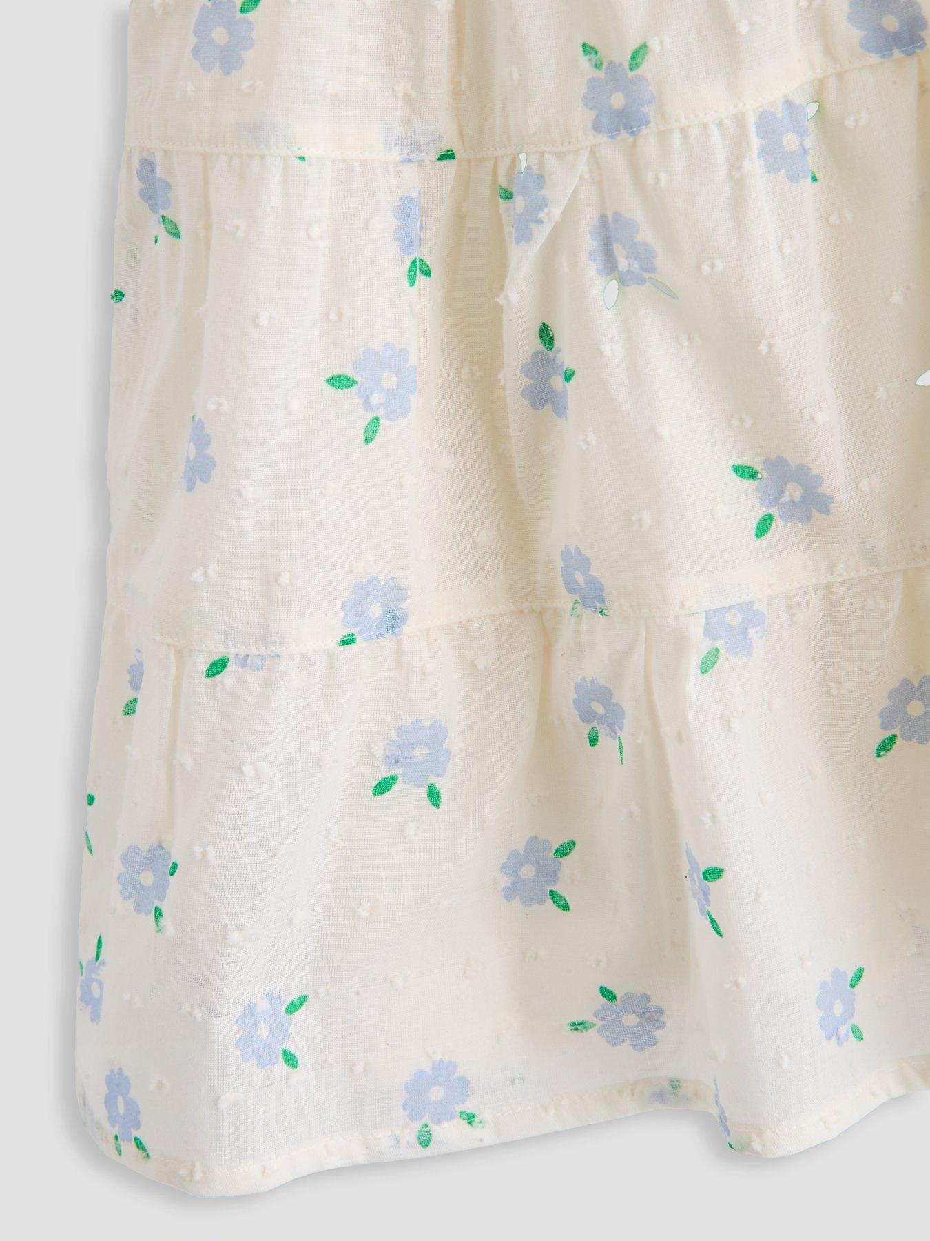 Image 4 of 4 of The Very Collection Tiered Floral Dress - Cream