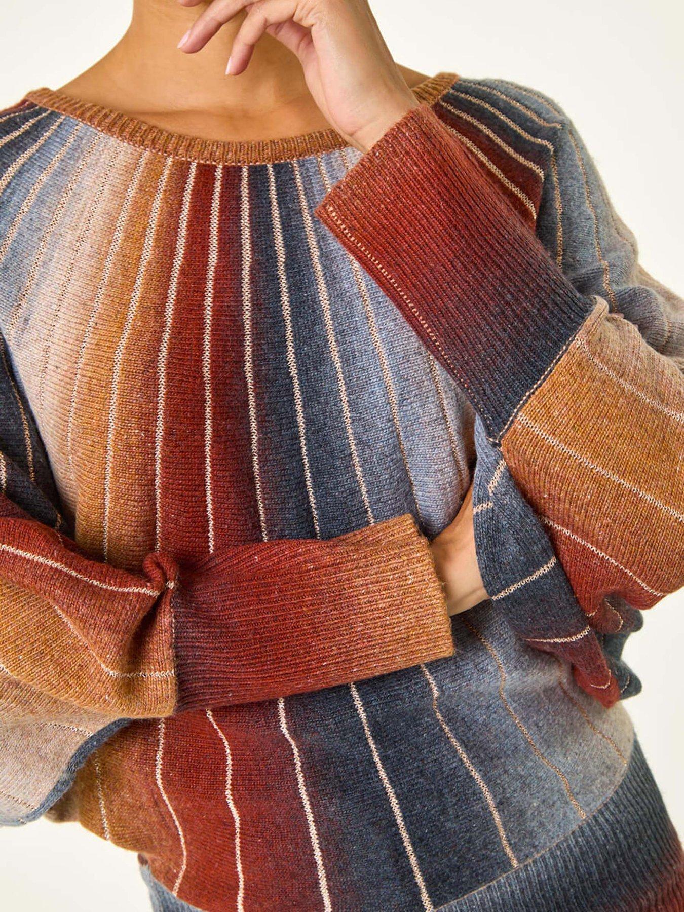 Image 5 of 5 of Roman Spacedye Sunray Knit Jumper - Rust