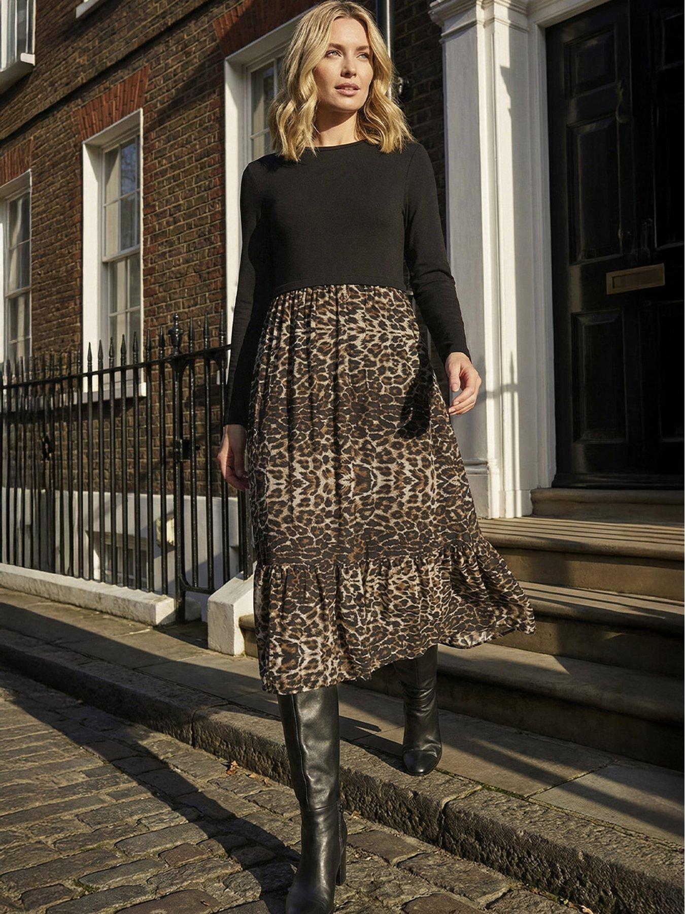 roman-2-in-1-animal-print-stretch-midi-dress-beige