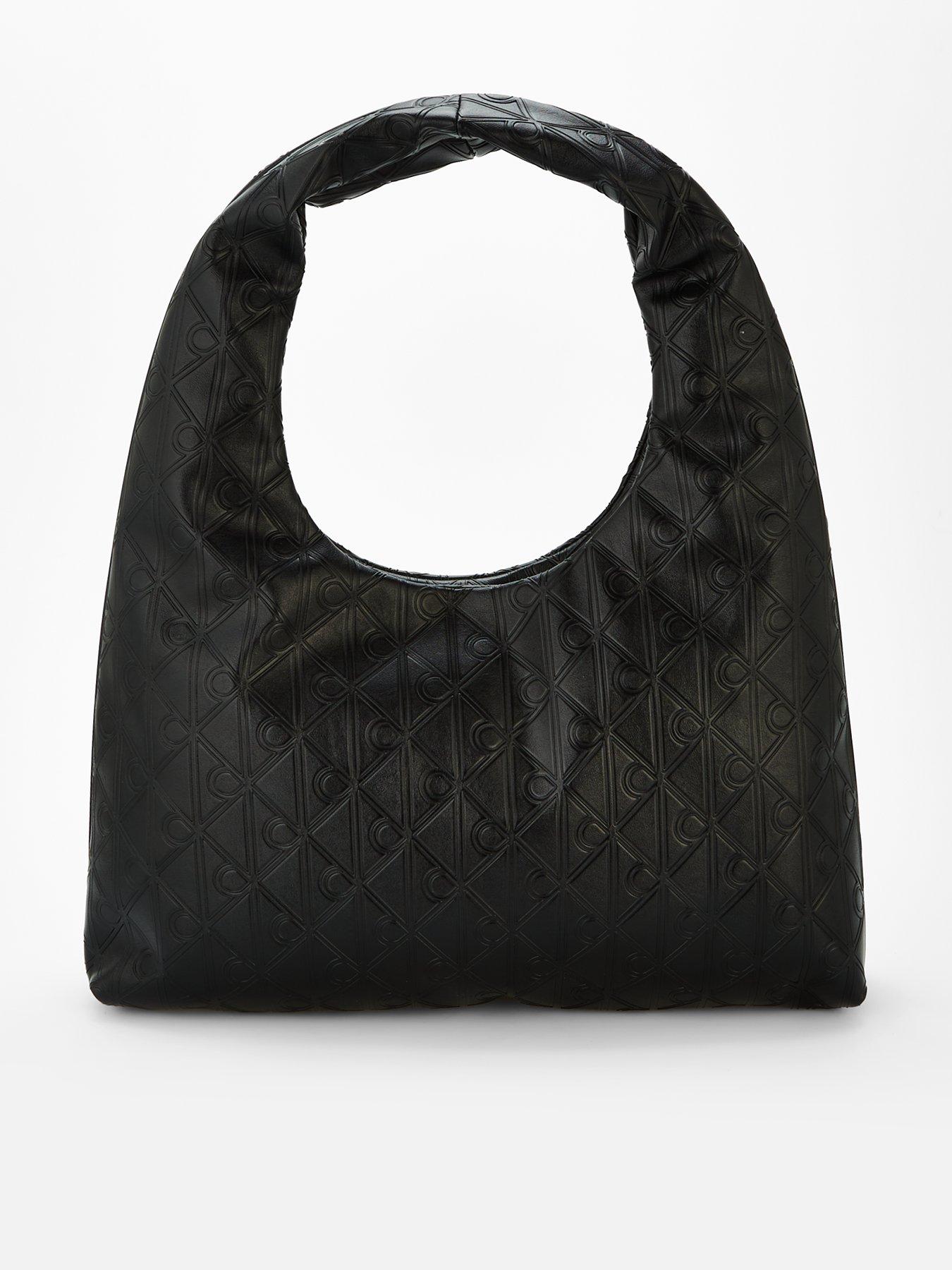 Image 1 of 6 of Calvin Klein Large Puffer Shoulder Bag - Black