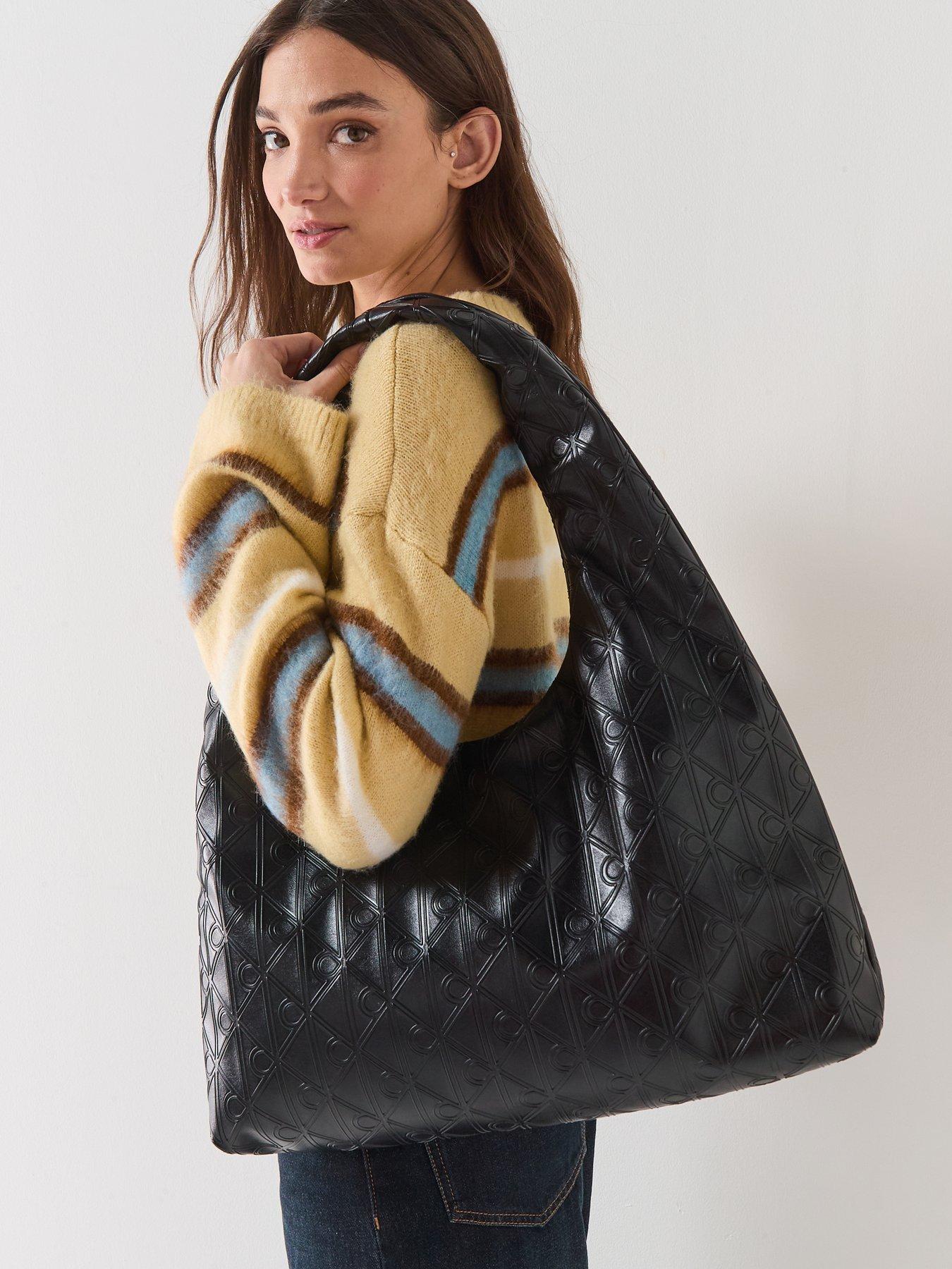 Image 2 of 6 of Calvin Klein Large Puffer Shoulder Bag - Black