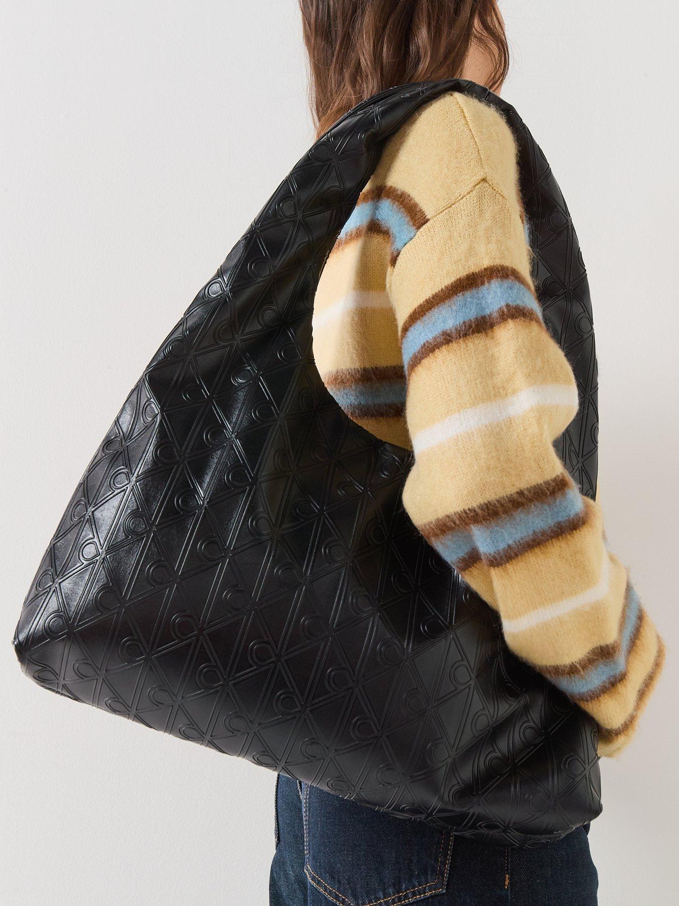 Image 6 of 6 of Calvin Klein Large Puffer Shoulder Bag - Black