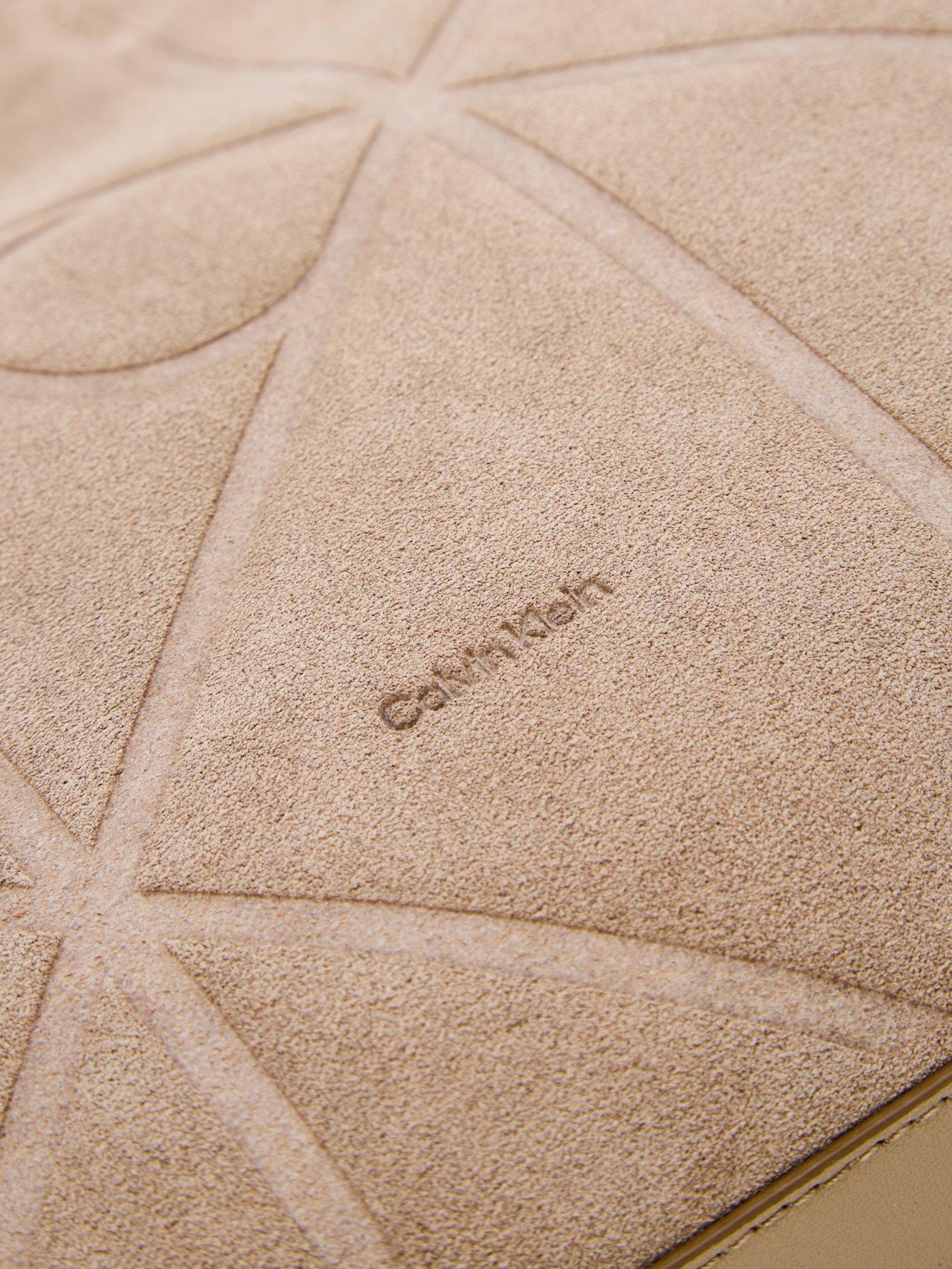 Image 3 of 5 of Calvin Klein Suede Tote Bag - Desert Taupe