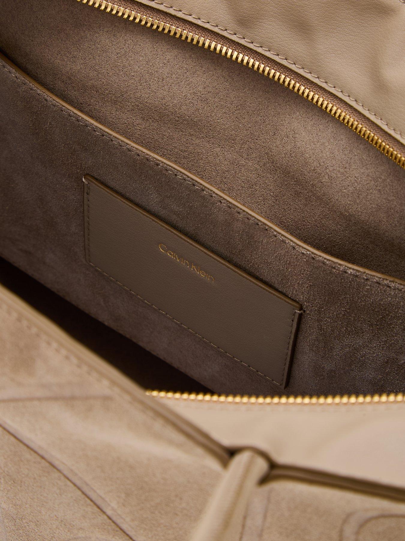 Image 5 of 5 of Calvin Klein Suede Tote Bag - Desert Taupe