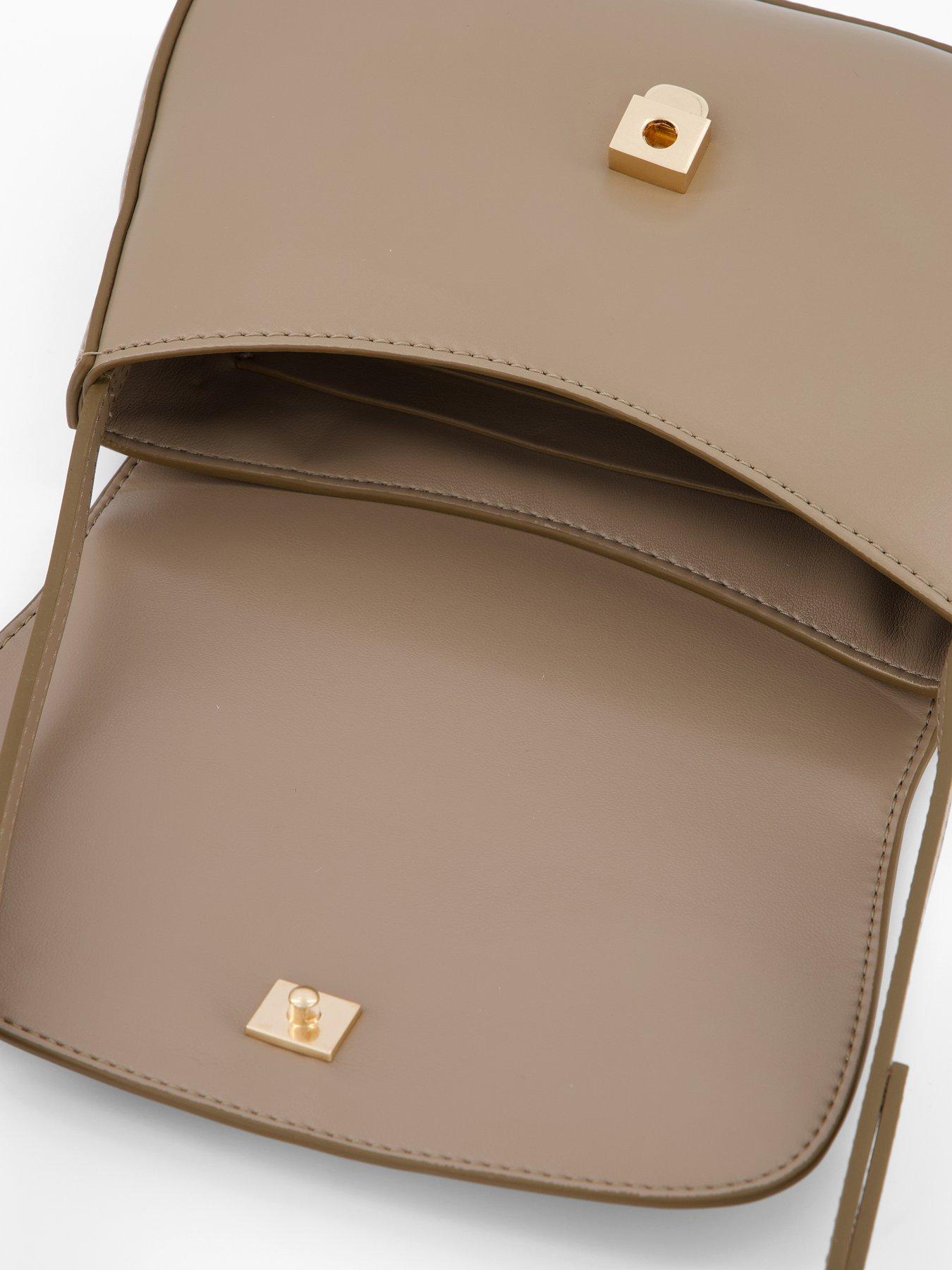 Image 4 of 4 of Calvin Klein Sueded Camera Bag - Desert Taupe