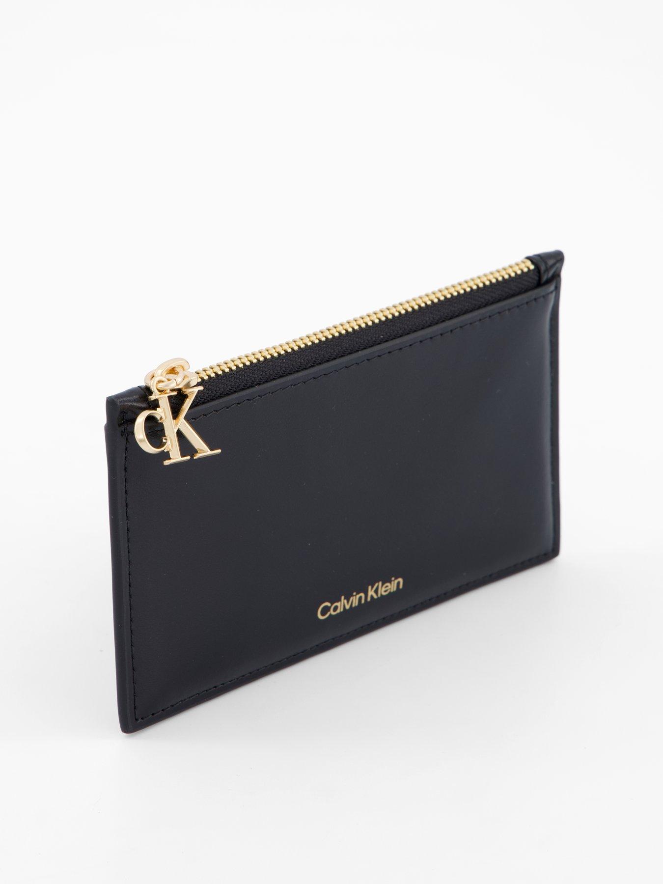 Image 2 of 4 of Calvin Klein Zip Up Card Case - Black