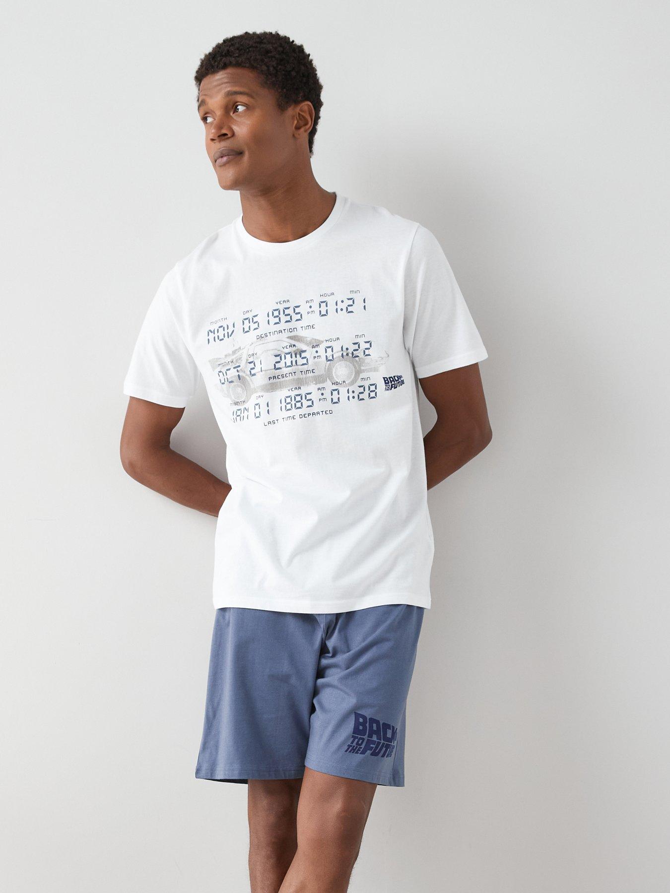 back-to-the-future-back-to-future-short-pyjama-set-navy