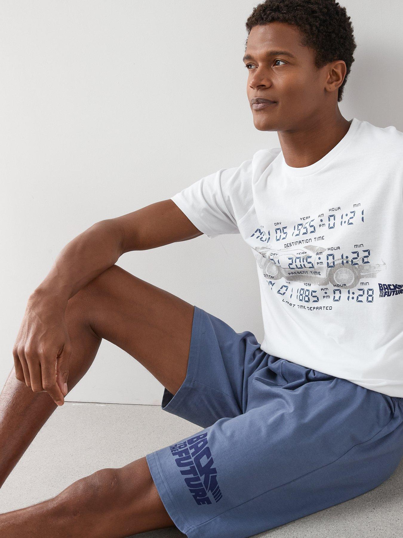 Image 4 of 7 of Back to the Future Back To Future Short Pyjama Set - Navy
