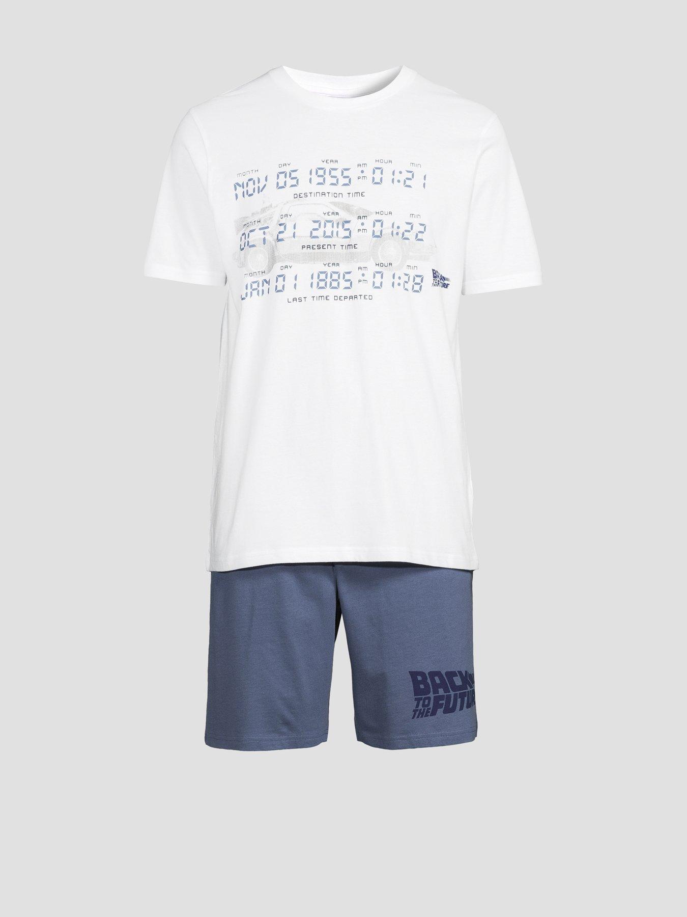 Image 7 of 7 of Back to the Future Back To Future Short Pyjama Set - Navy