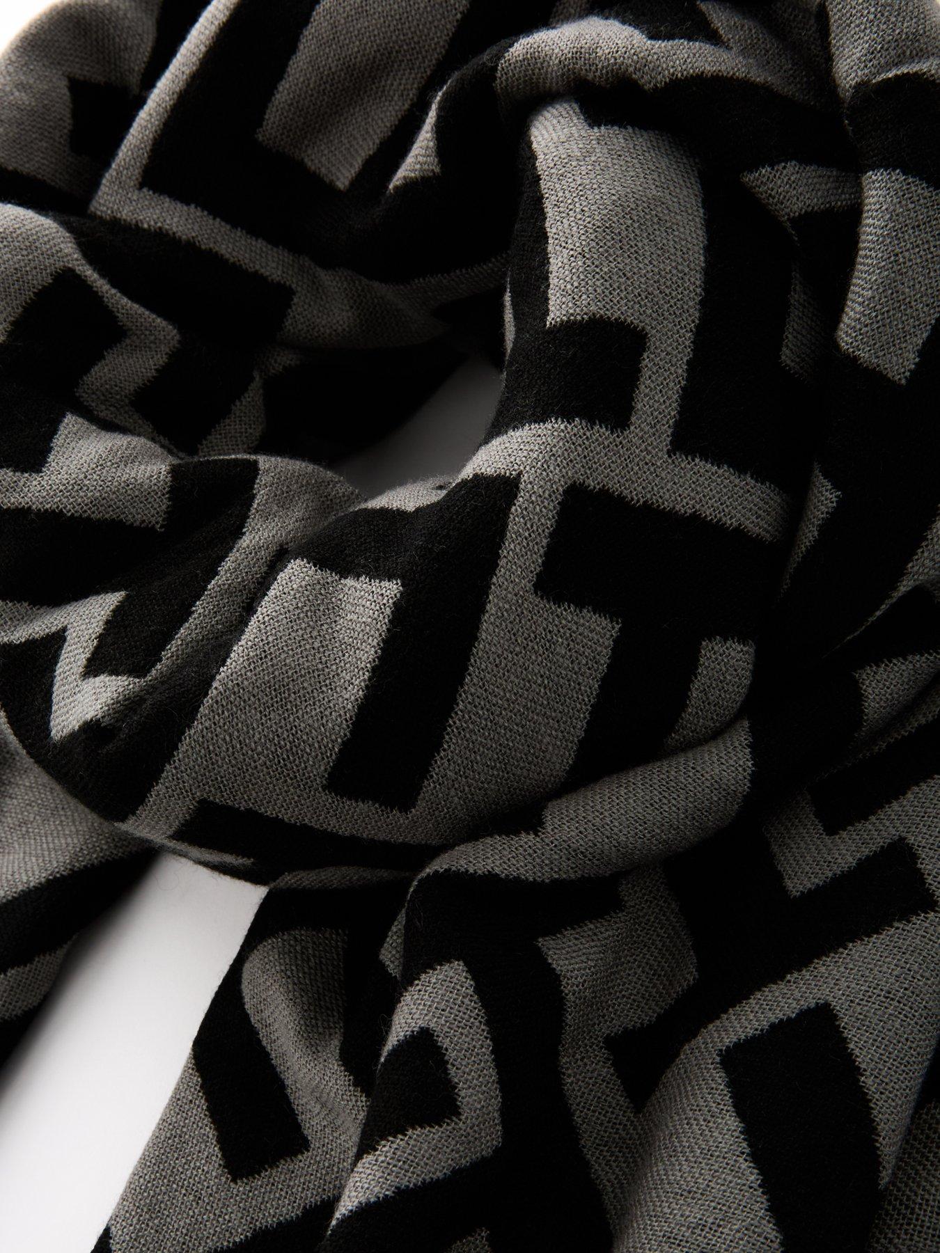  image of tommy-hilfiger-monogram-heavy-scarf-black