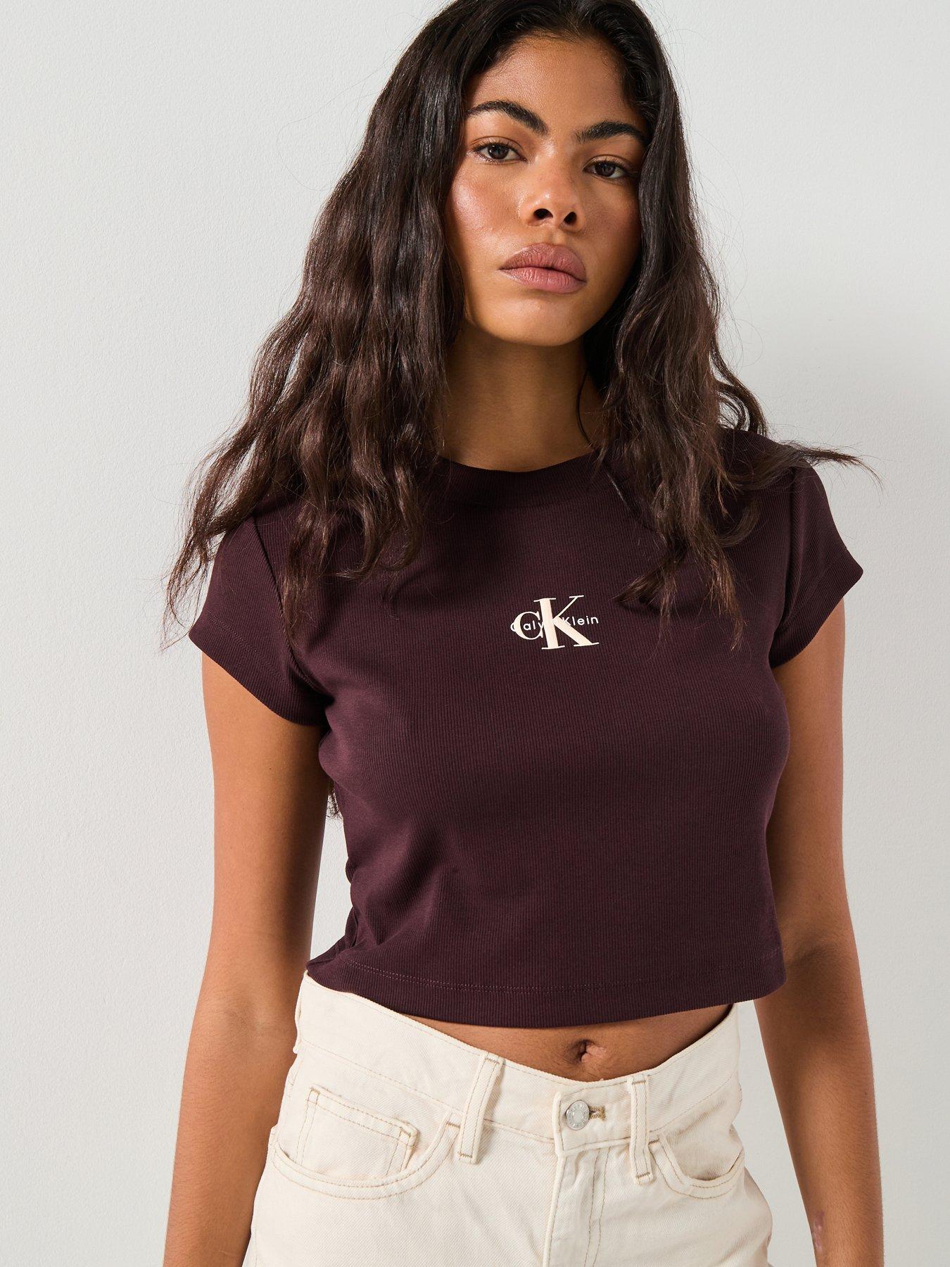 calvin-klein-jeans-monogram-baby-t-shirt-brown