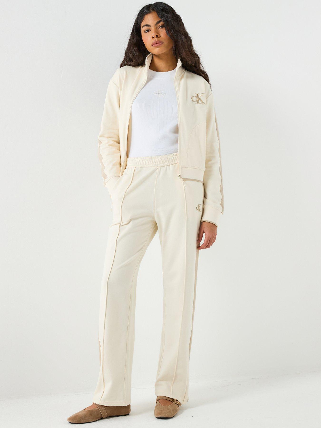  image of calvin-klein-jeans-stretch-terry-track-jacket-white