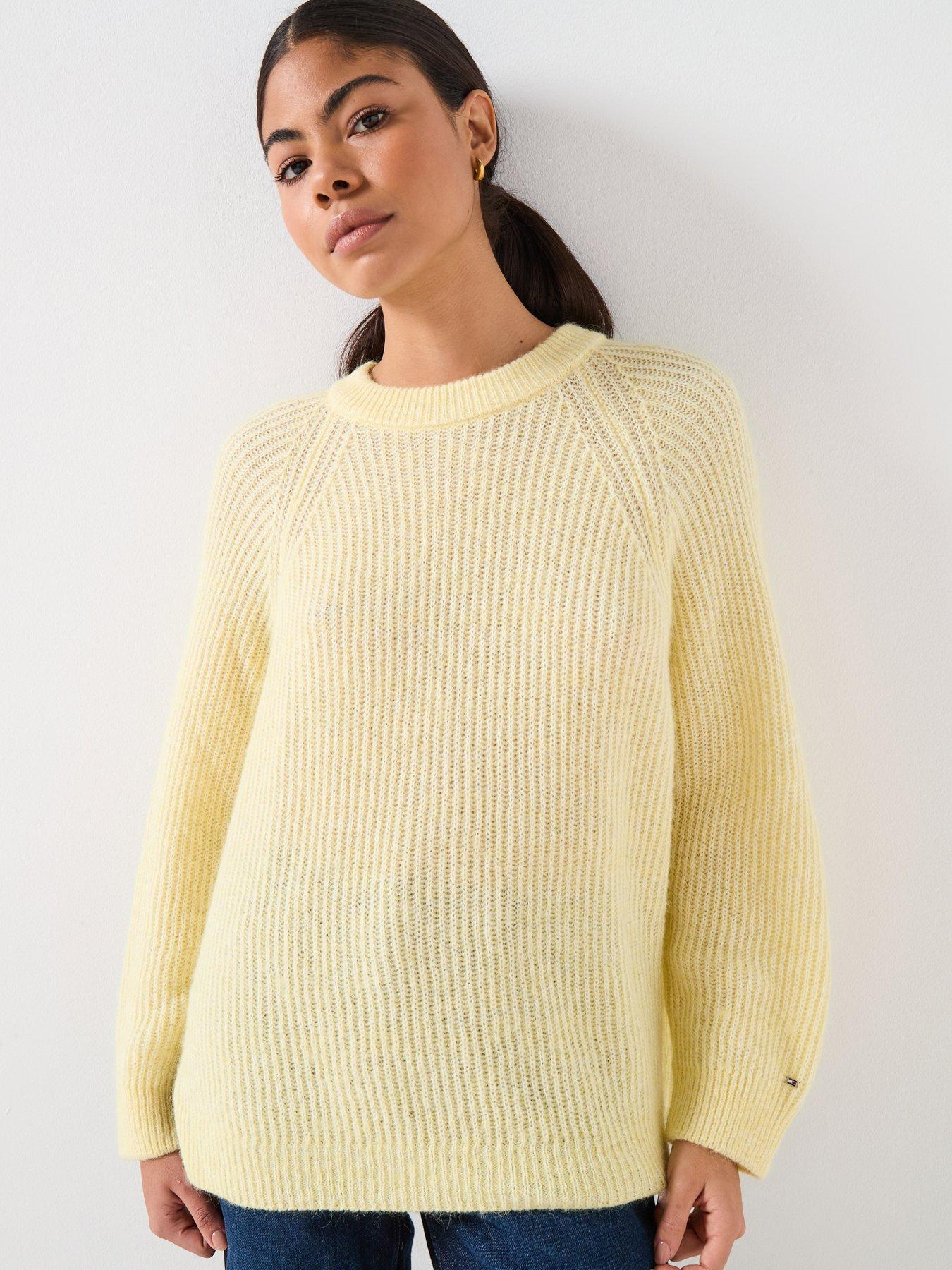 Tommy Hilfiger Alpaca Blend Cardigan - Zesty Yellow