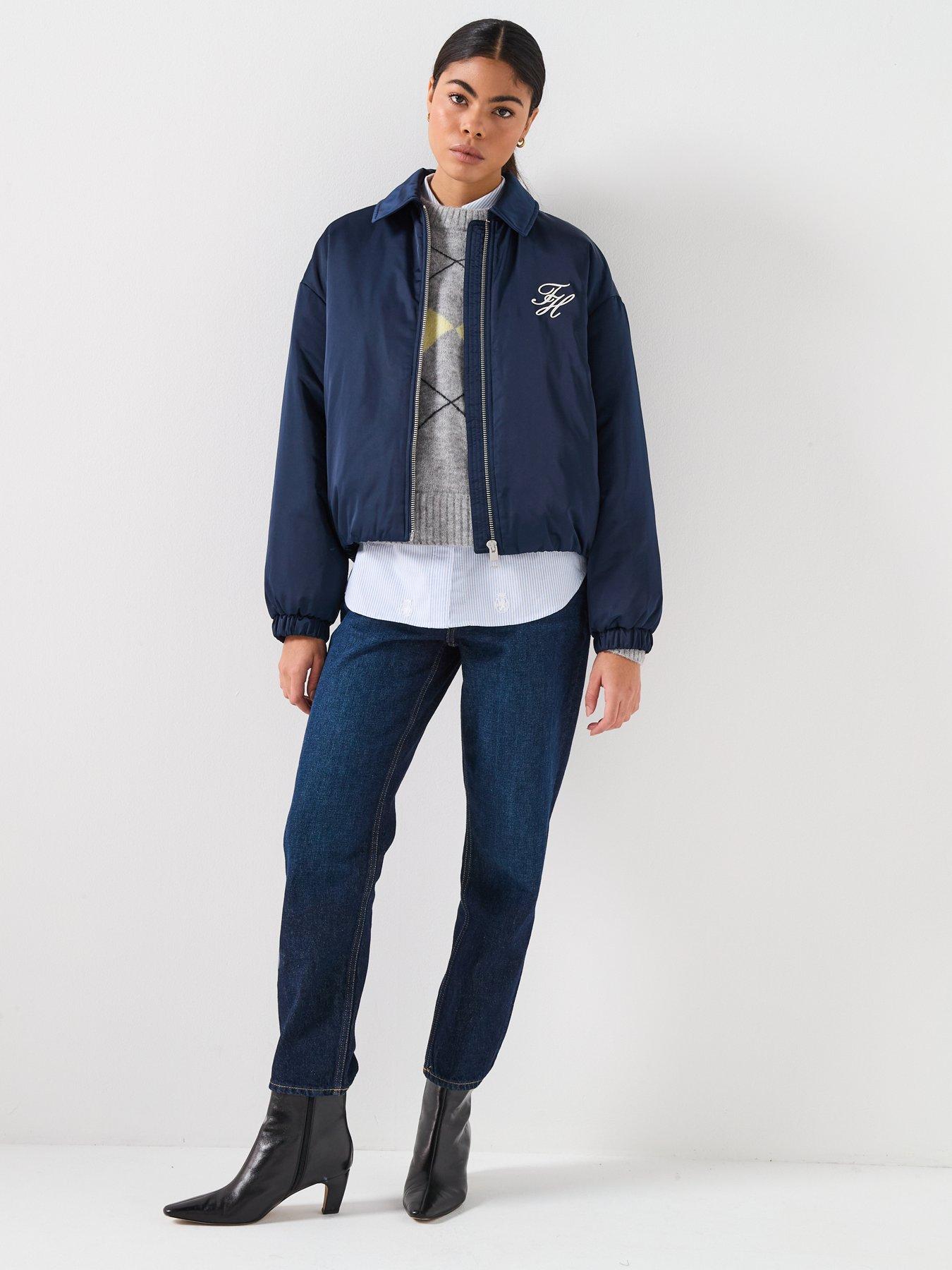 Image 7 of 7 of Tommy Hilfiger Padded Nylon Jacket - Blue